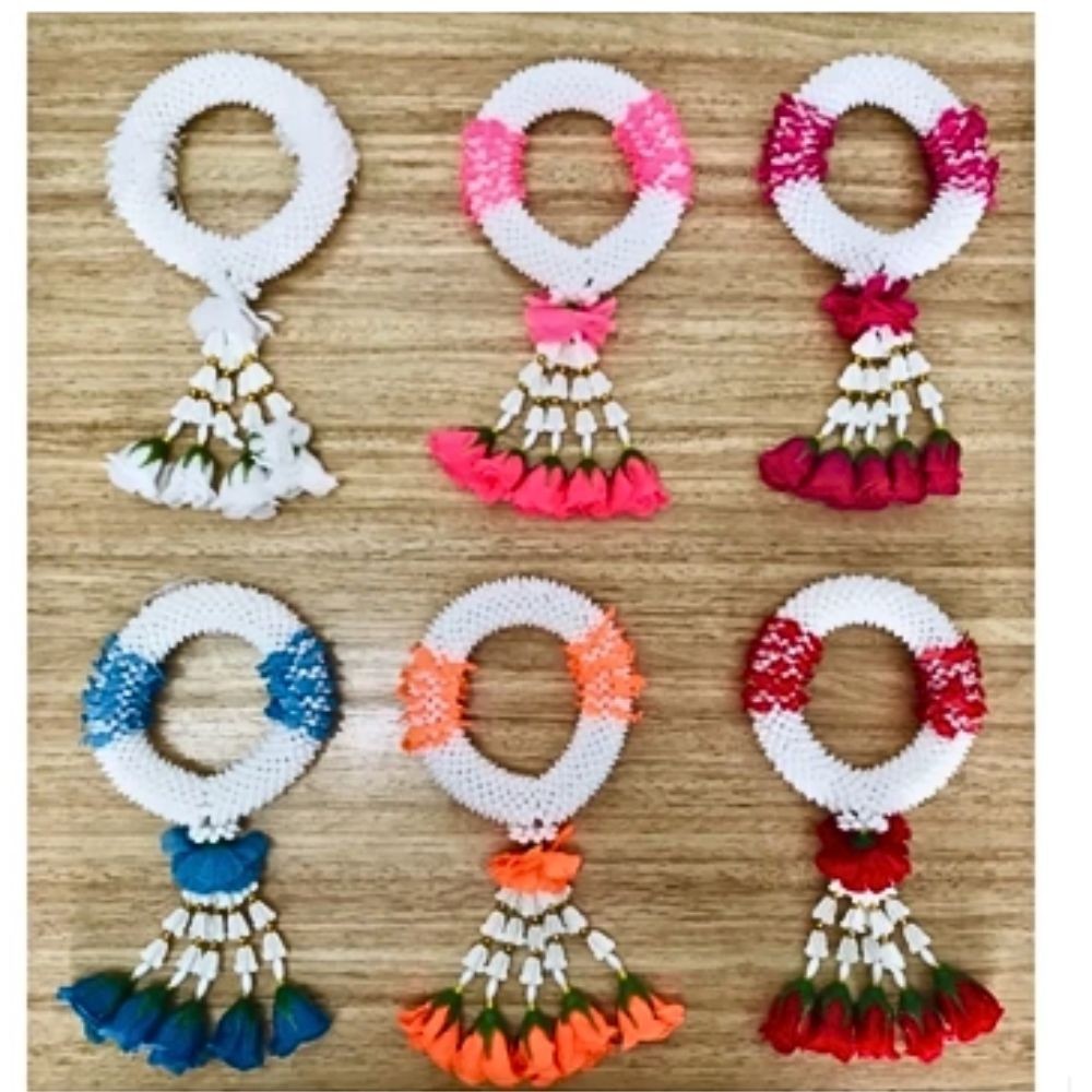 Thai Jasmine Garland Bracelet Malai Plastic Flower Buddhist Wedding Decor