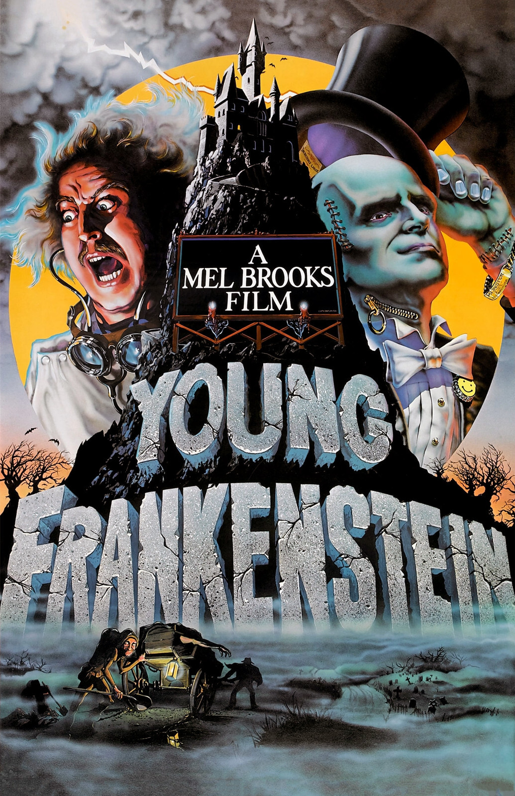 BB4989 Young Frankenstein Film By Mel Brooks 1974 Movie Poster 11×17