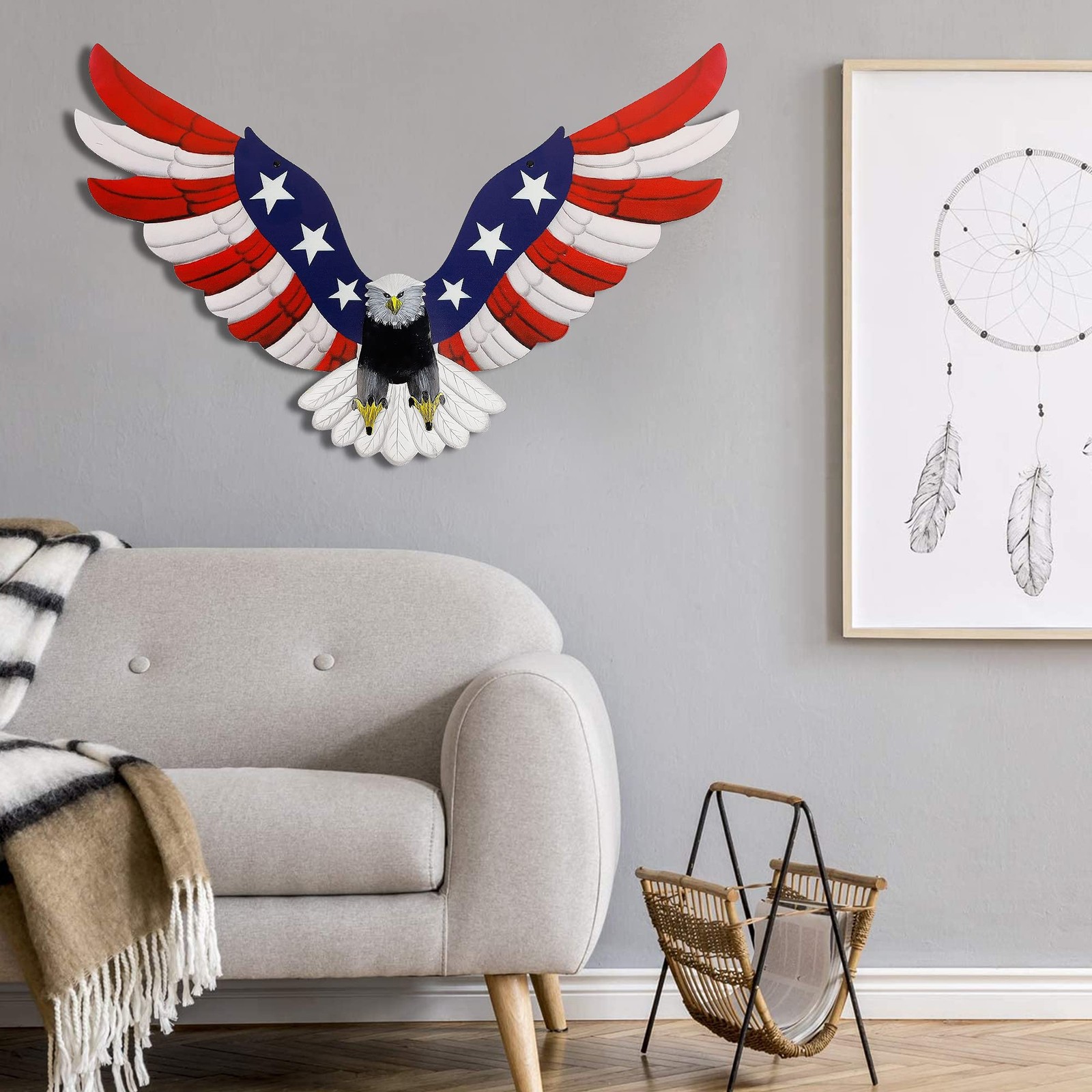 Eagle Patriotic decorations, Independence Day 4th of July Decoration Metal Wa…