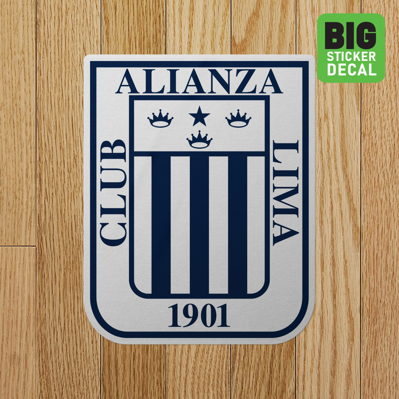 Alianza Lima Peru Big Laminated Vinyl Sticker Car Decal Calcomania Carro