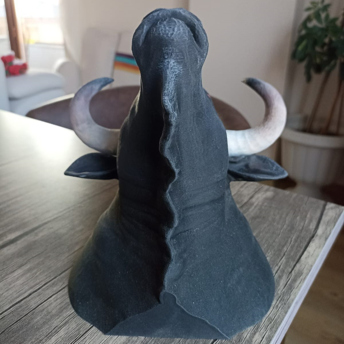 Faux Taxidermy Bull Head Wall Mount | Rustic Man Cave Decor | Farmhouse Gif