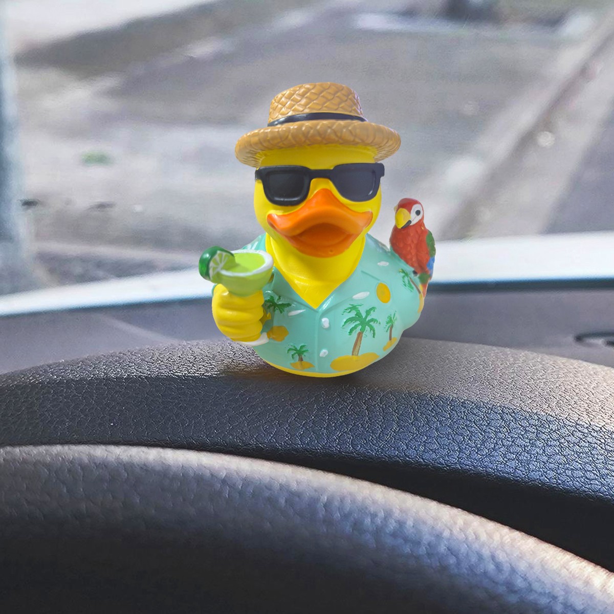 Margaritaville Rubber Duck Style Resin Collectible High Quality Decor Parrot