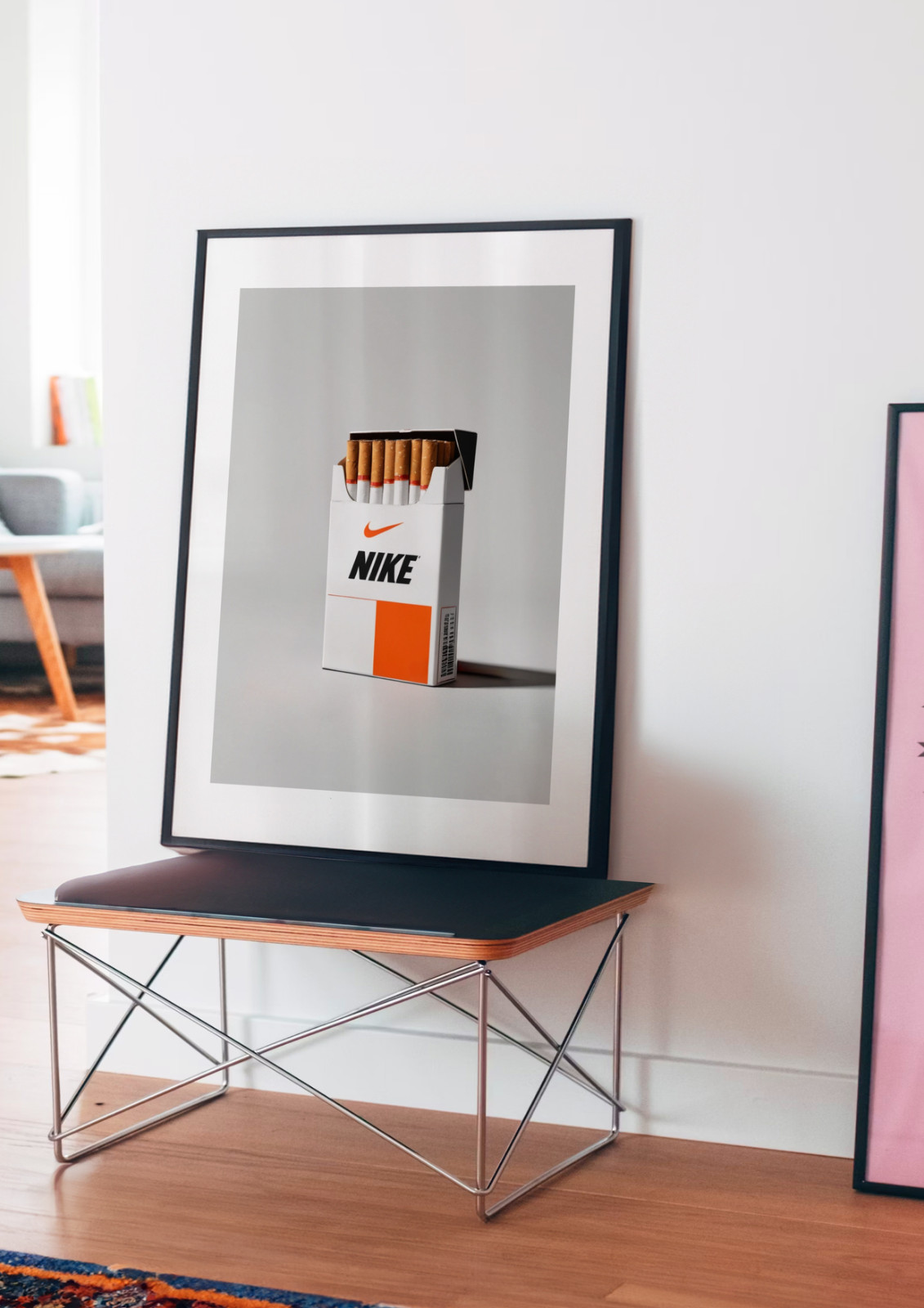 Vintage Nike Cigarette Poster, Hypebeast Decor for Sneakerhead Lovers & Fashion