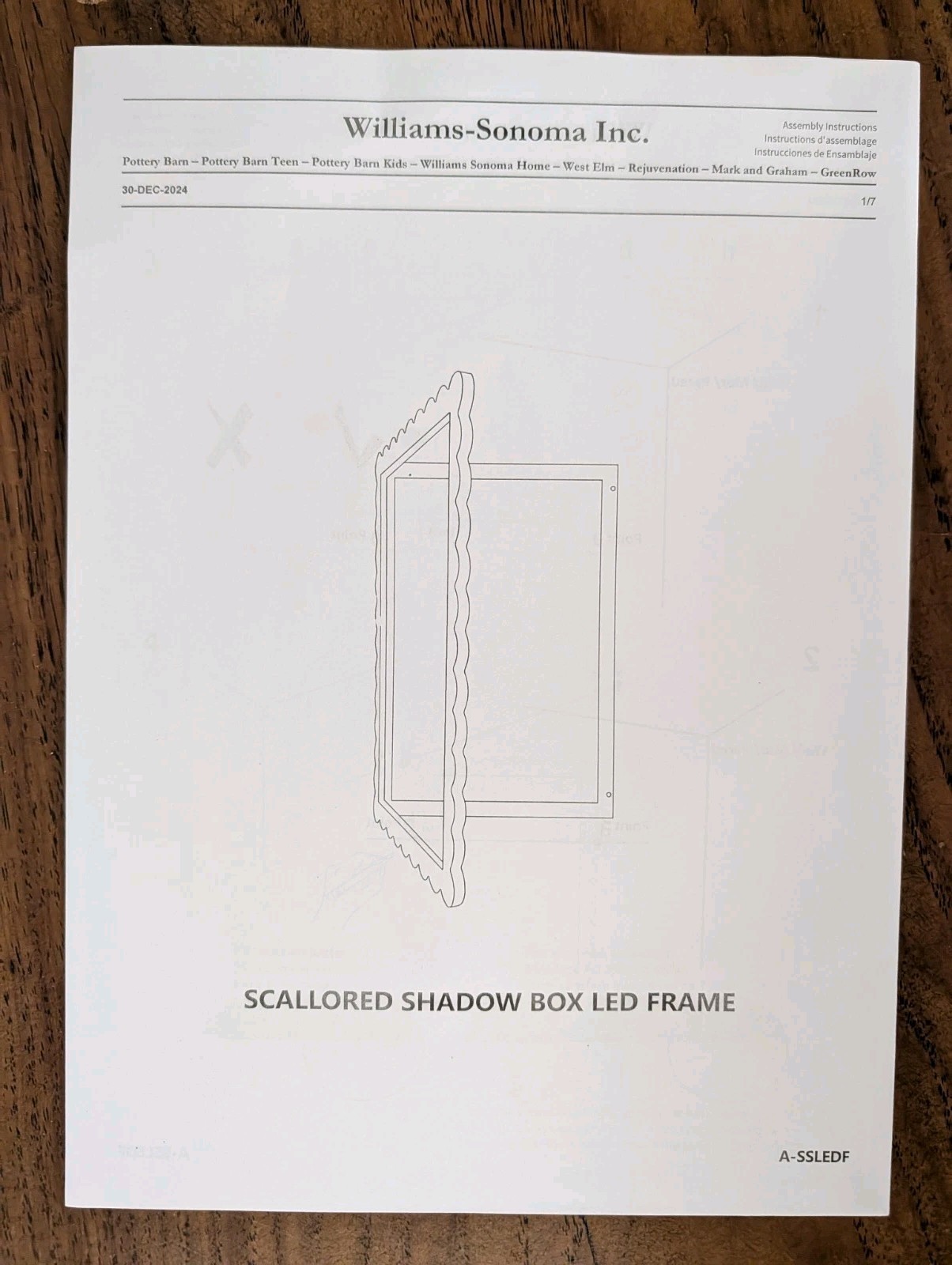 POTTERY BARN KIDS Penny Shadowbox LED Frame-NEW