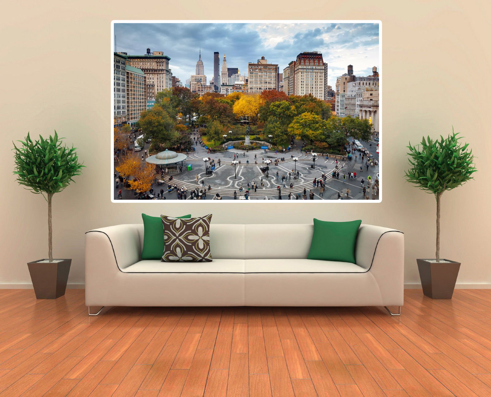 Central Park New York City Canvas Print 24 x 18 Main Entrance NYC
