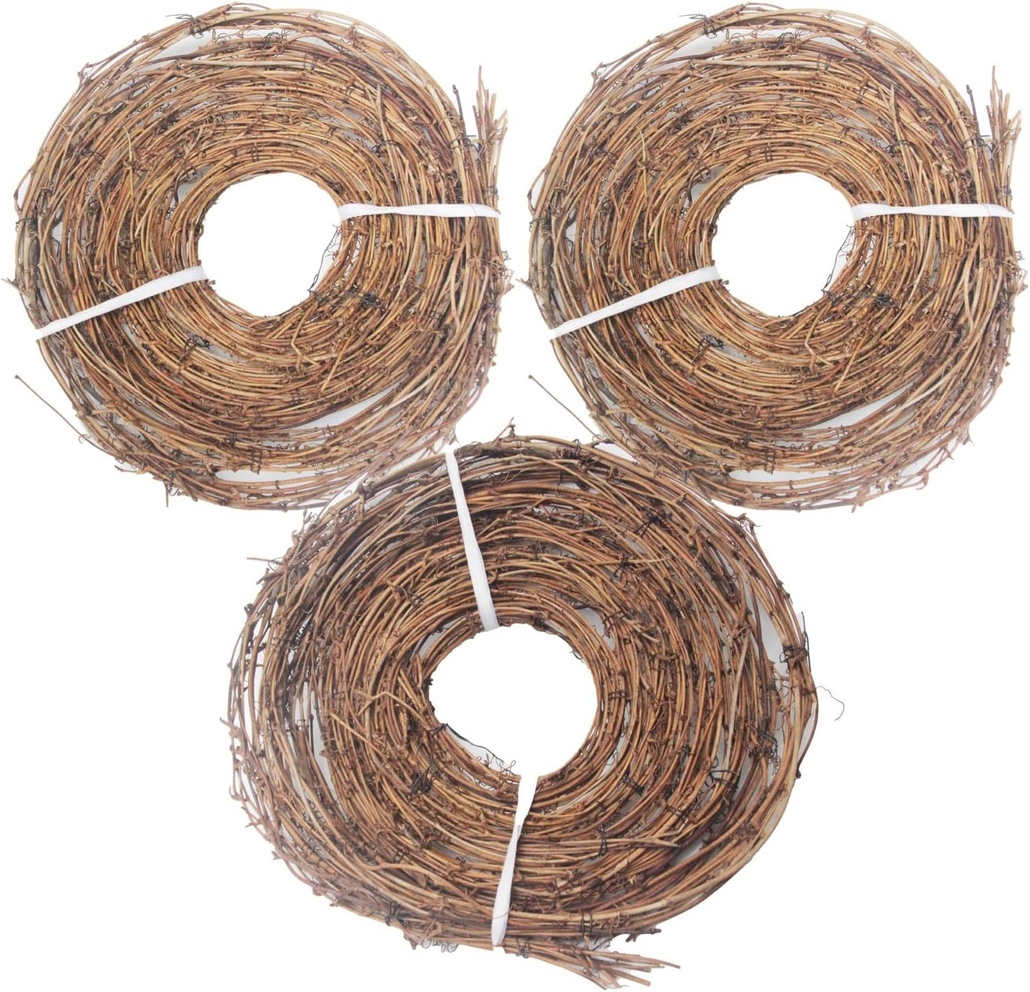 15 Feet Grapevine Garland DIY Crafts Natural Grapevine Twig Vines, 3 PCS Vine…