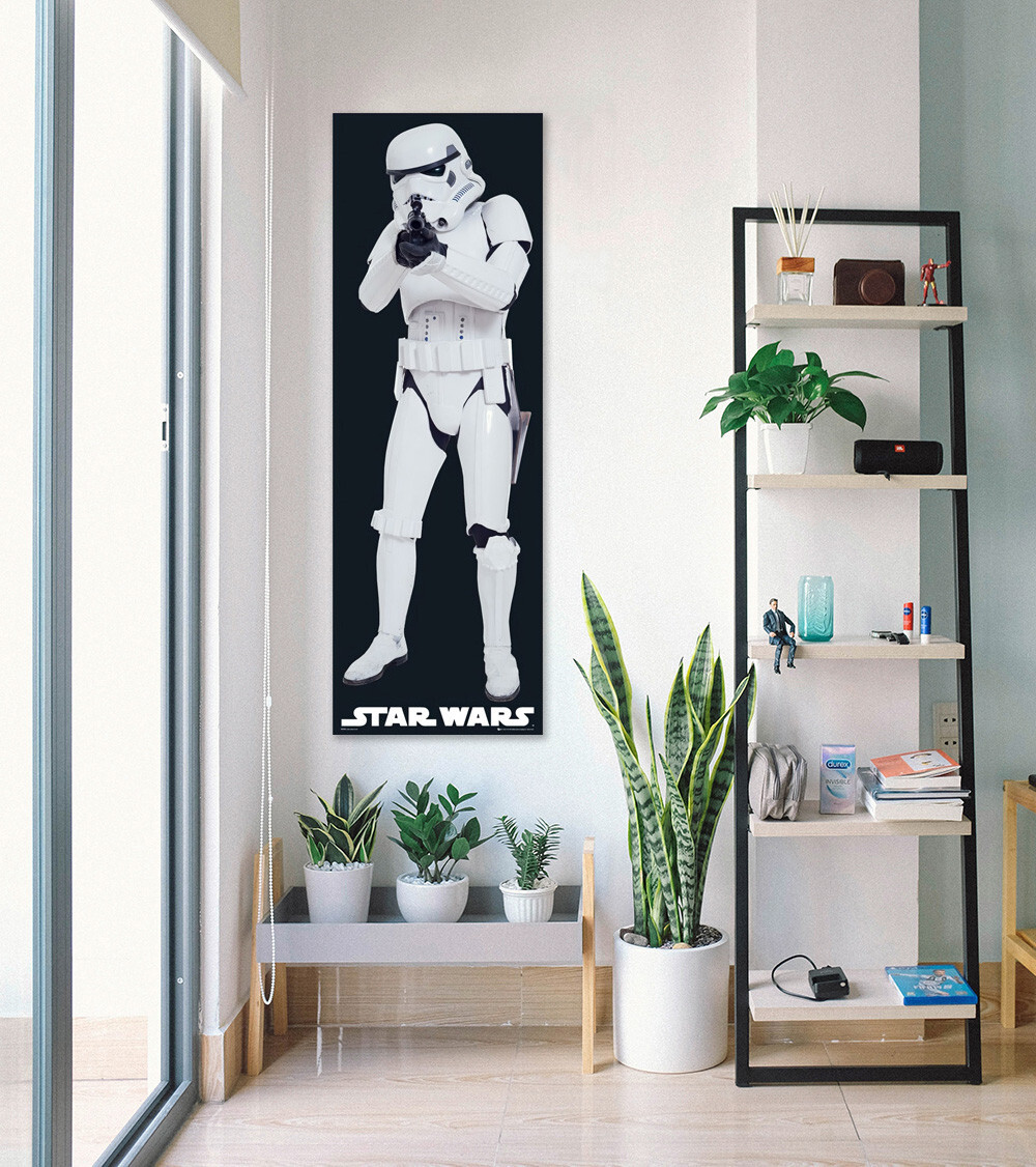 Star Wars – Door Movie Poster (Stormtrooper Pointing Gun) (Size: 21″ X 62″)
