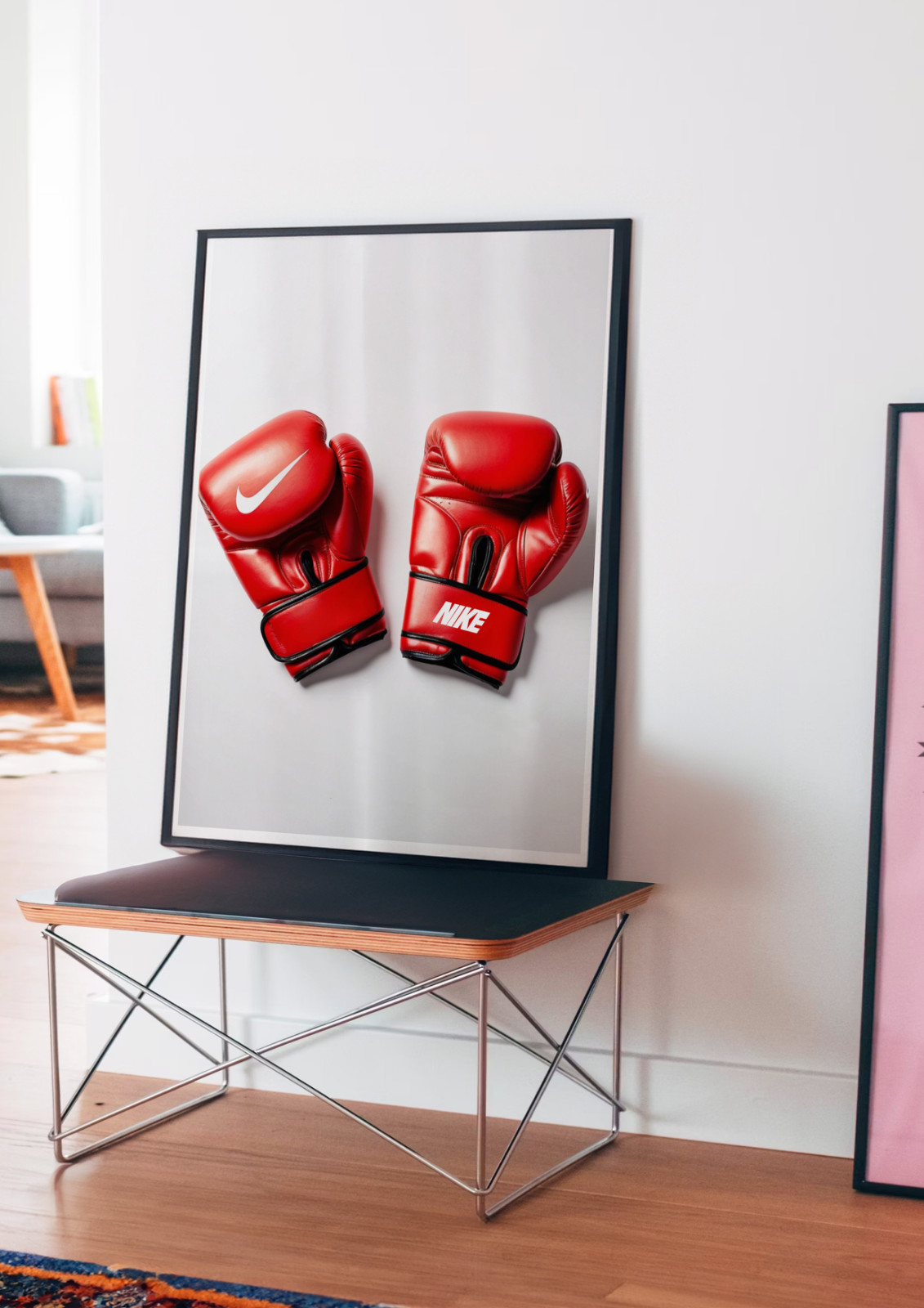 Red Nike Boxing Gloves Poster, Boxing Gloves Wall Art, Boxing Poster, Nike Art