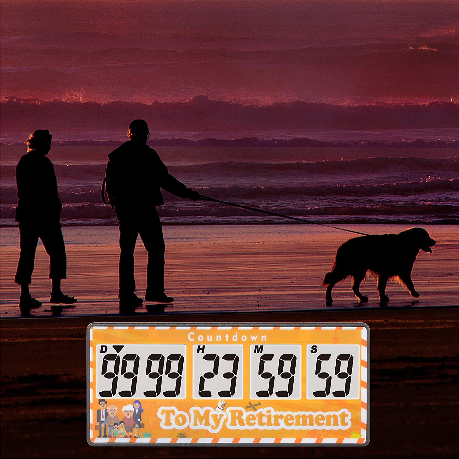 9999 Days Retirement Timer Clock Count-up/down Alarm for All of the Big Events