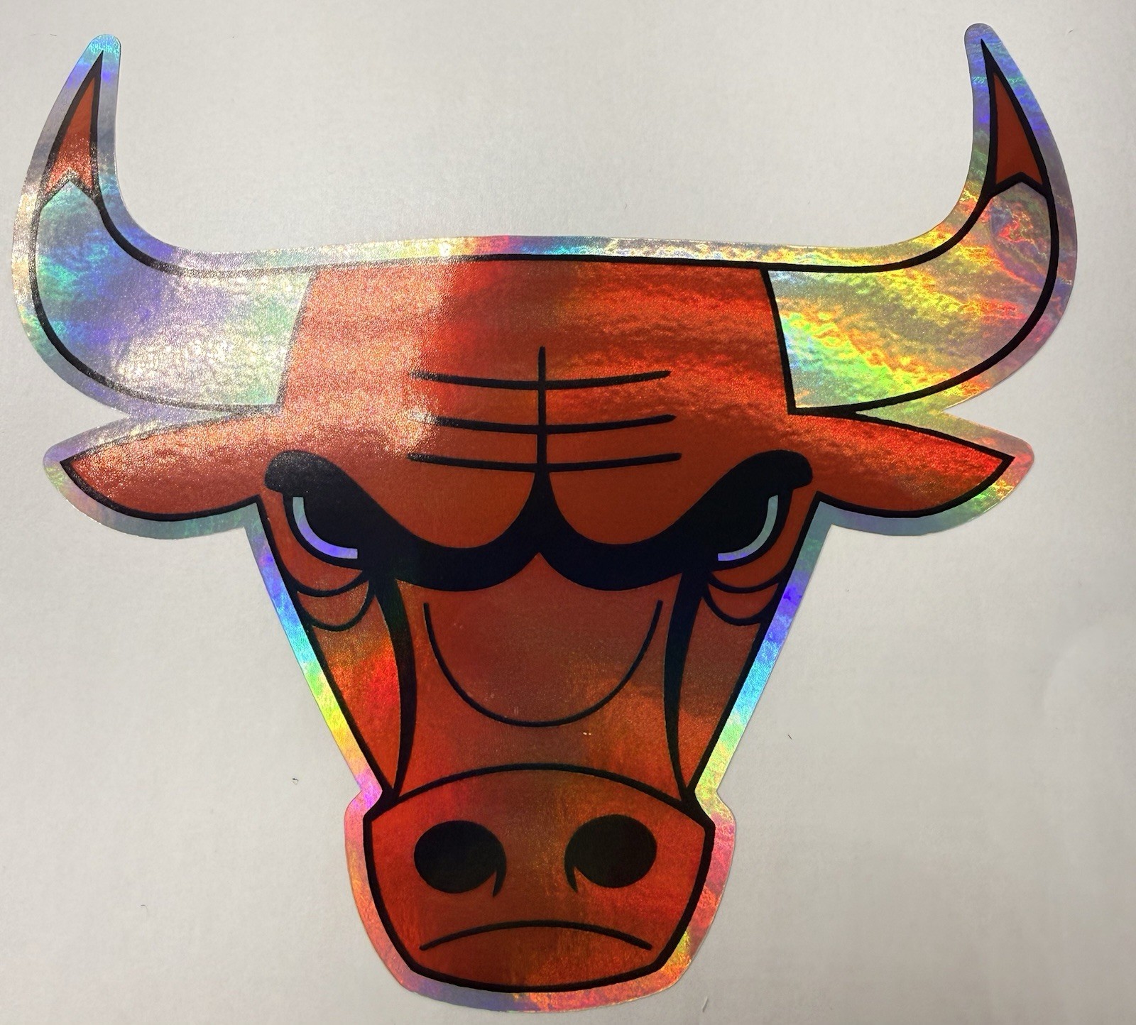 Chicago Bulls Holographic Vinyl Decal