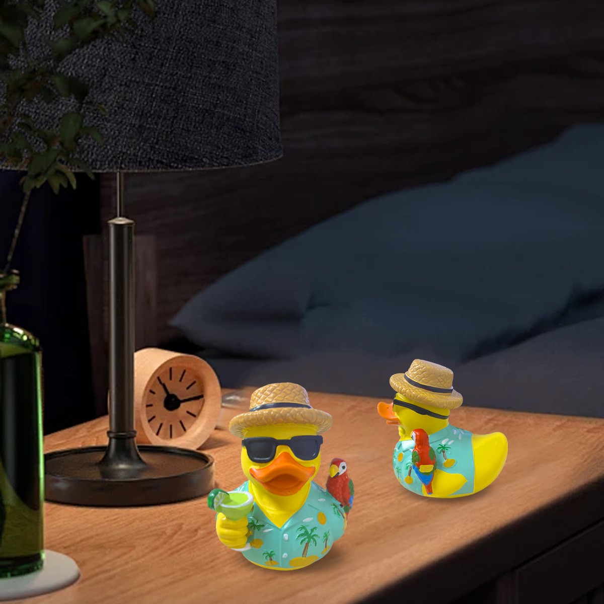 Margaritaville Rubber Duck Style Resin Collectible High Quality Decor Parrot