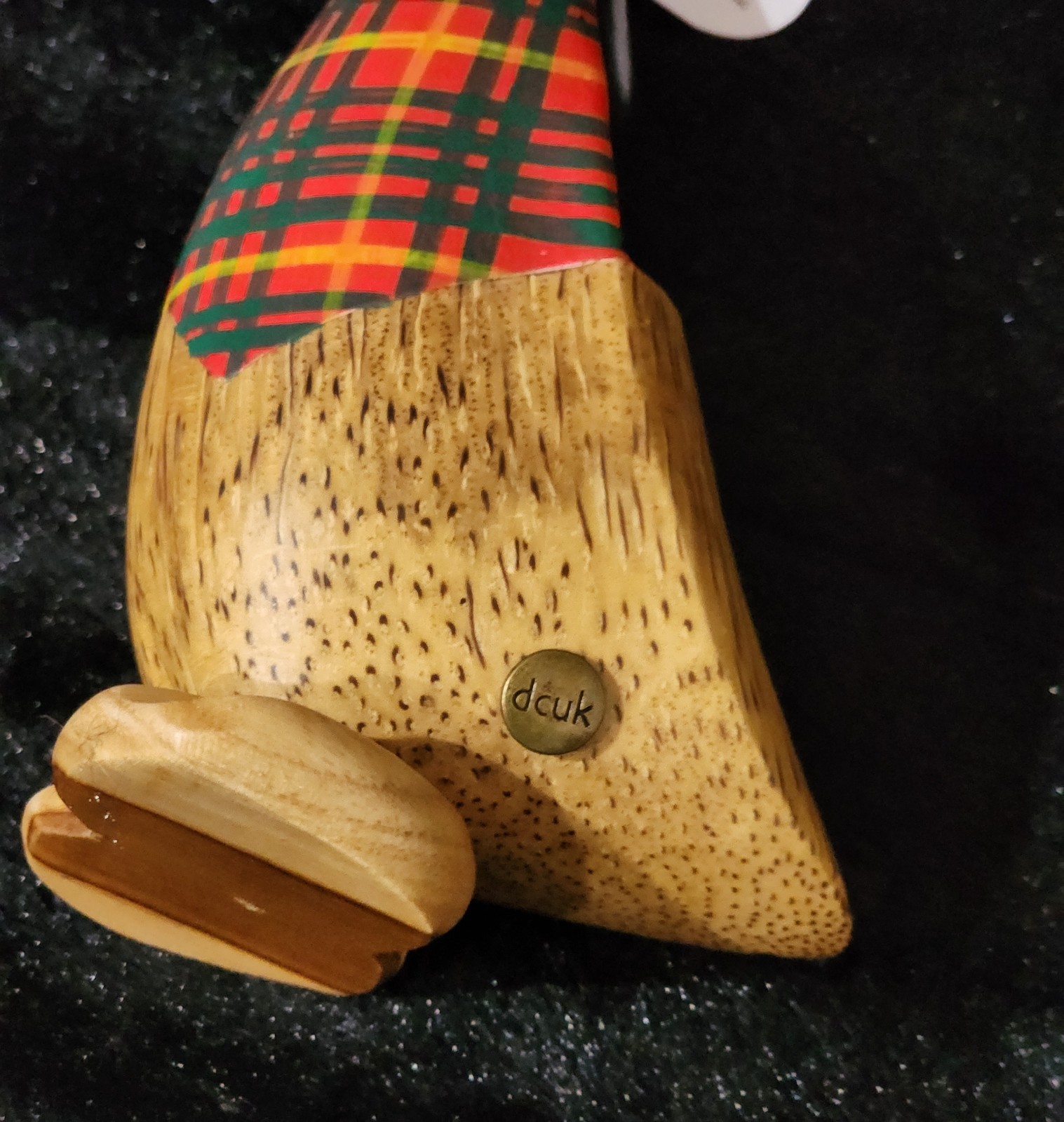 DCUK Tartan Waistcoat Duckling DONALD 7.5″ The Duck Company Bowtie Plaid Gaelic