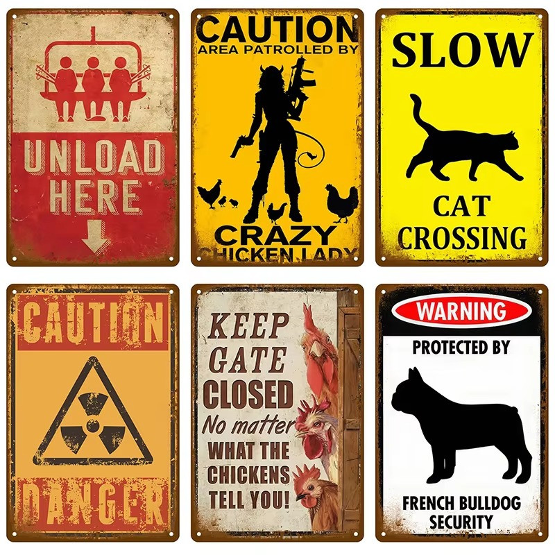 Retro Tin Signs – Vintage Wall Art