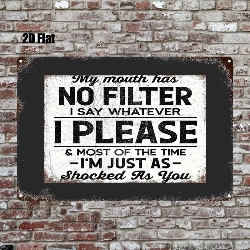 Metal Sign Art Wall Decor 8×12 Inches Iron Plaque