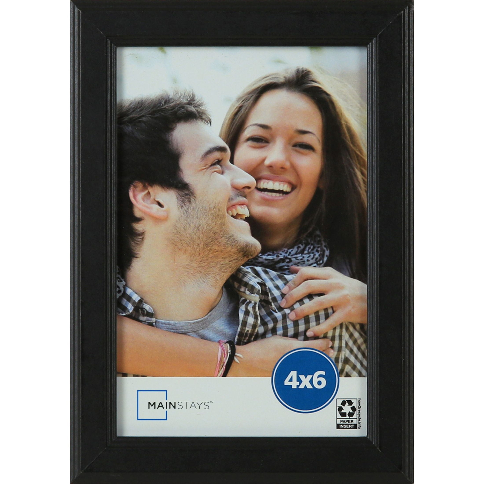 4×6 Step Black Basic Tabletop Picture Frame