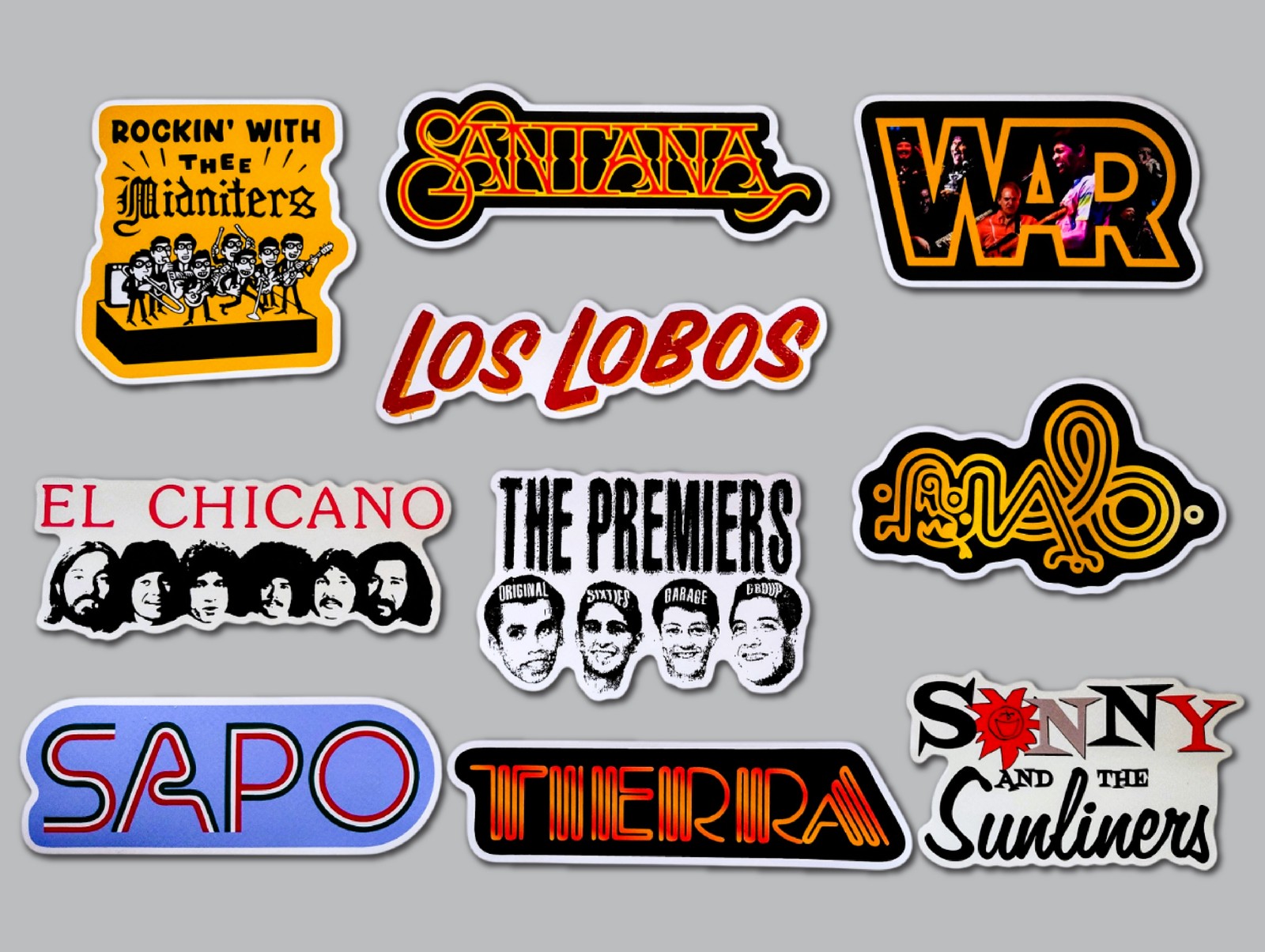Oldies Music Sticker Pack (10 Stickers) Set 2 chicano soul funk lowrider decals