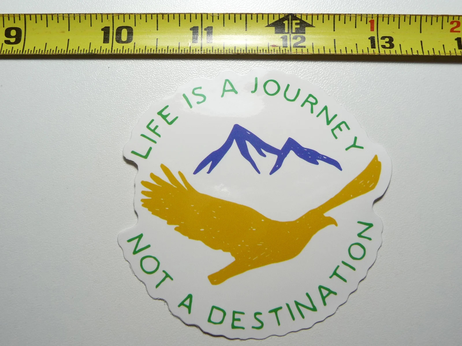 LIFE IS A JOURNEY NOT A DESTINATION SMALL STICKER DECAL CAMPING S HIKING NATURE