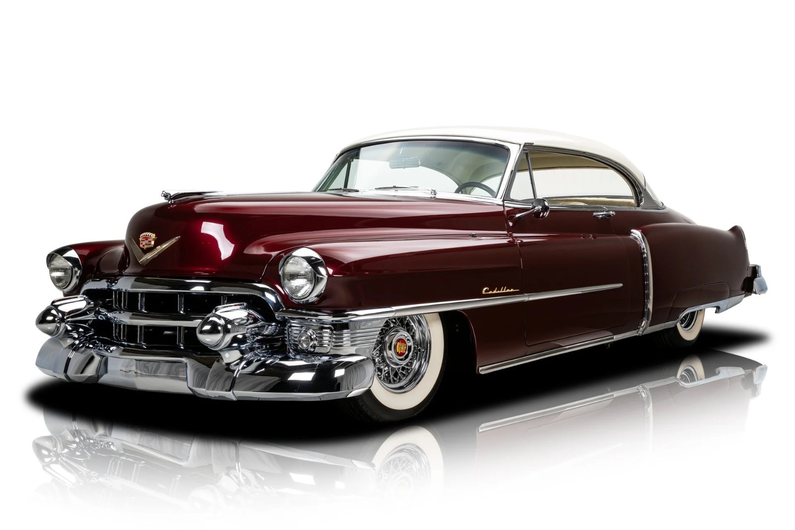1953 Cadillac Series 62 Red Vintage Classic Car Poster Premium Photo 4 Sizes