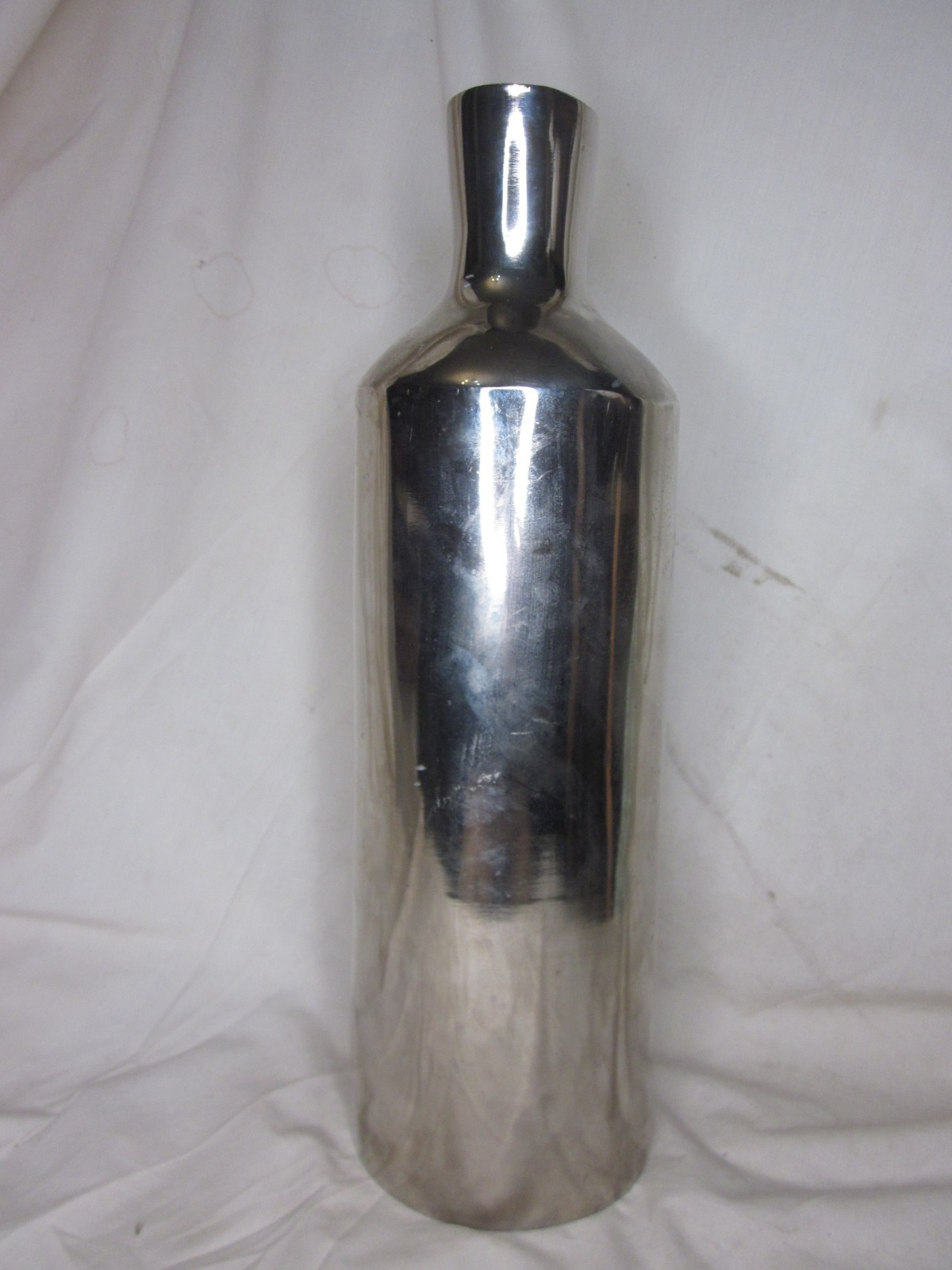 large metal vase 16″ reflective modern contemporary decorative flower home decor