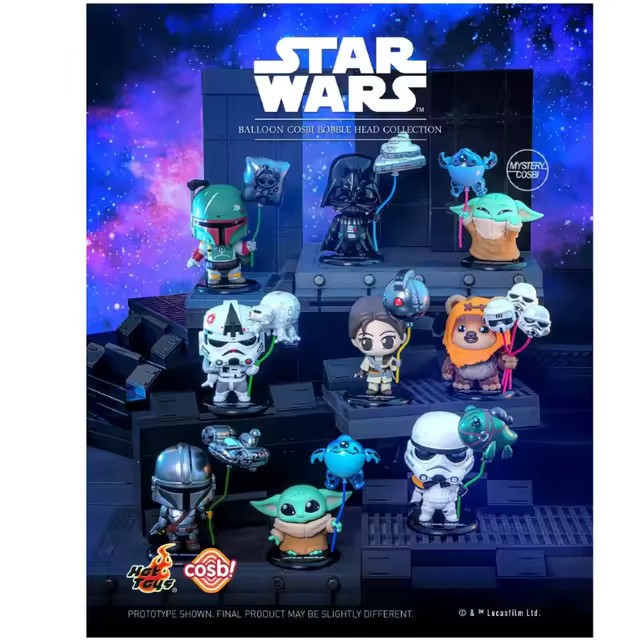 Authentic HotToys Star Wars Balloon Party Series COSBI Blind Box Mini Figurine