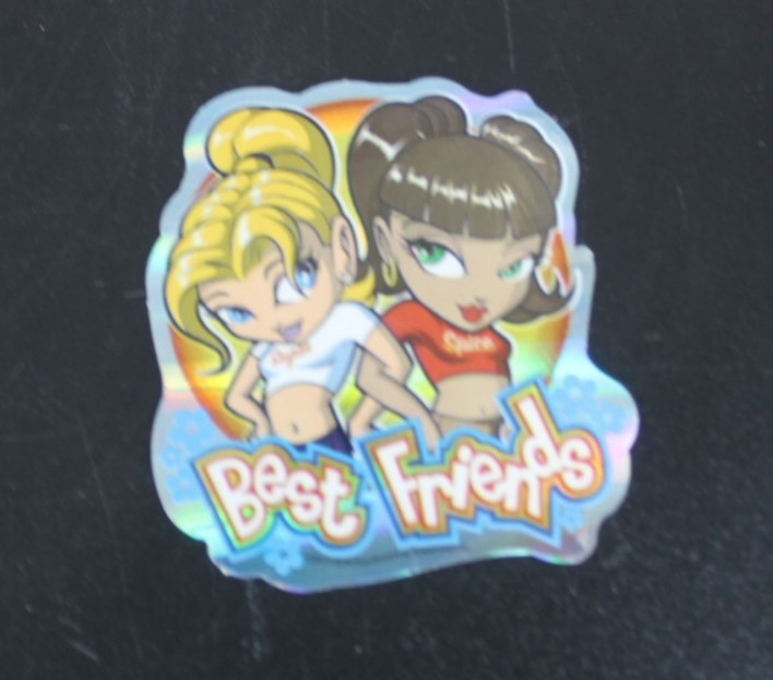 Best Friends 2003 Y2K ODM Brand Imports Prism Holo Girl Power Vending Sticker