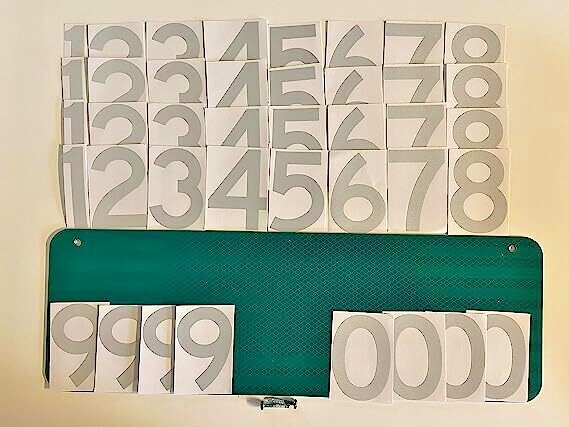 DIY 911 Safety Reflective Address Sign Kit