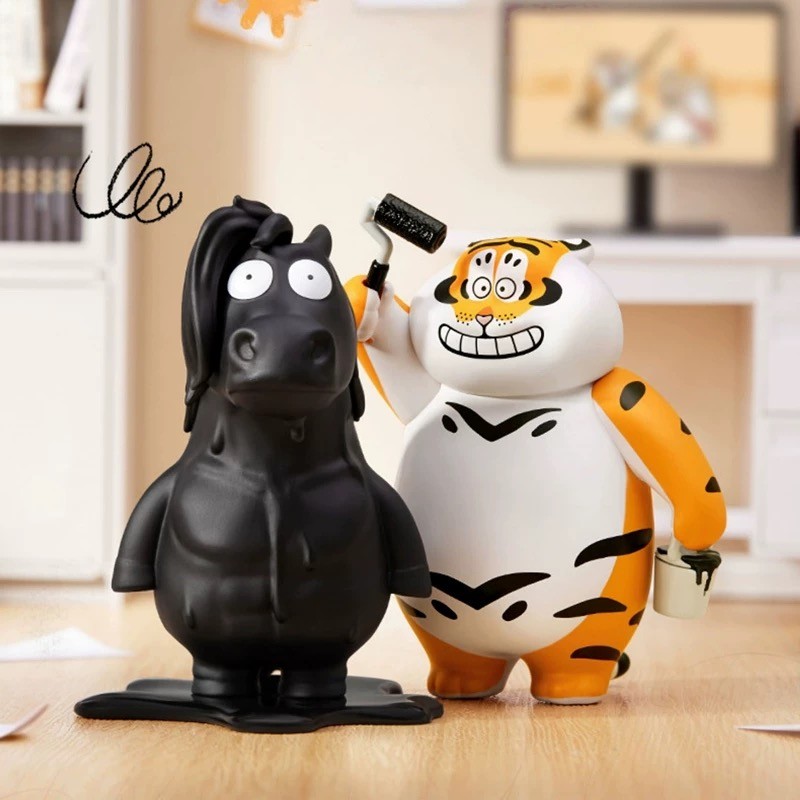 I’m Not Fat Tiger PangHu Horse and Tiger Series Confirmed Blind Box Figure Toy