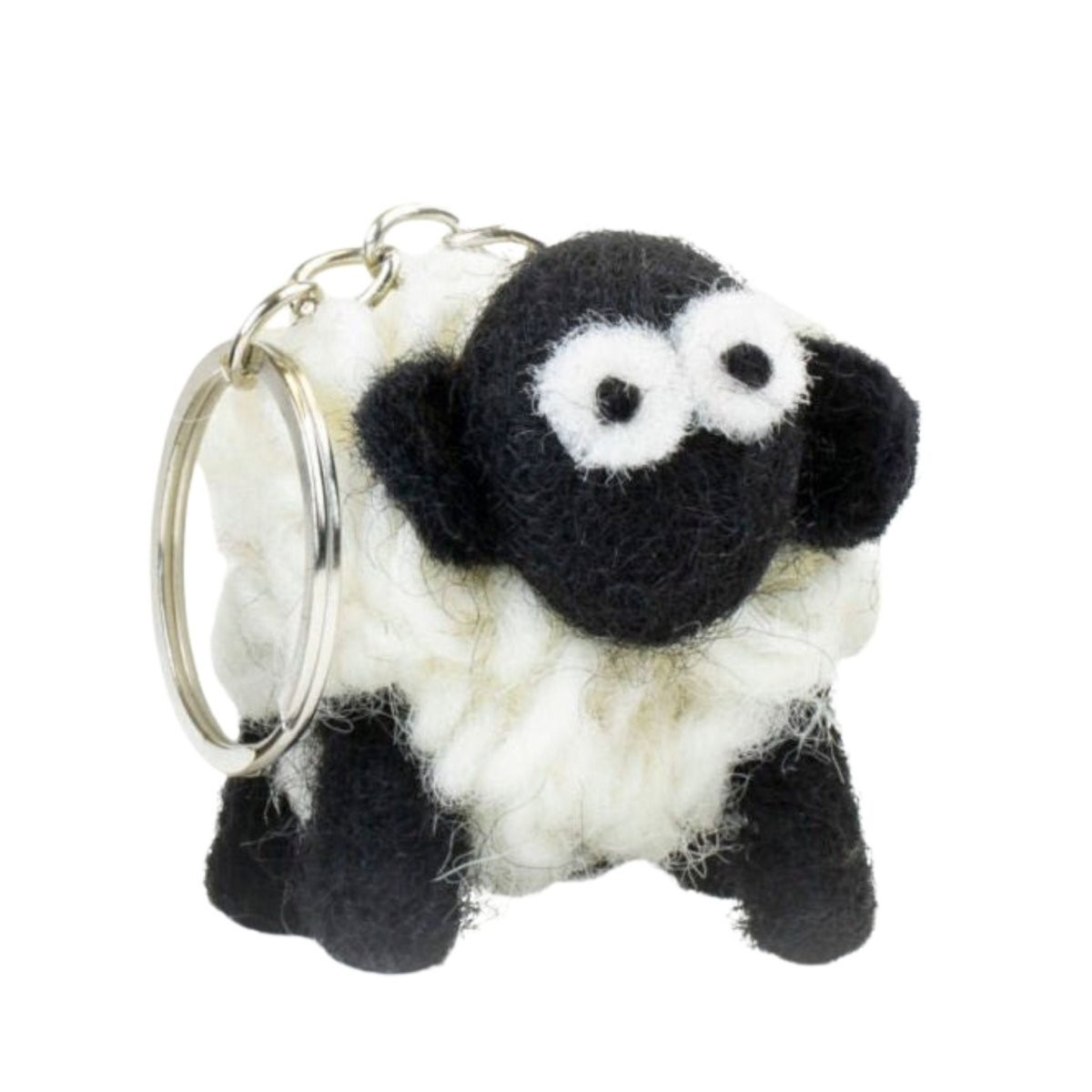 Collectible Knitted Sheep Keyring- Black Faced Mountain Sheep