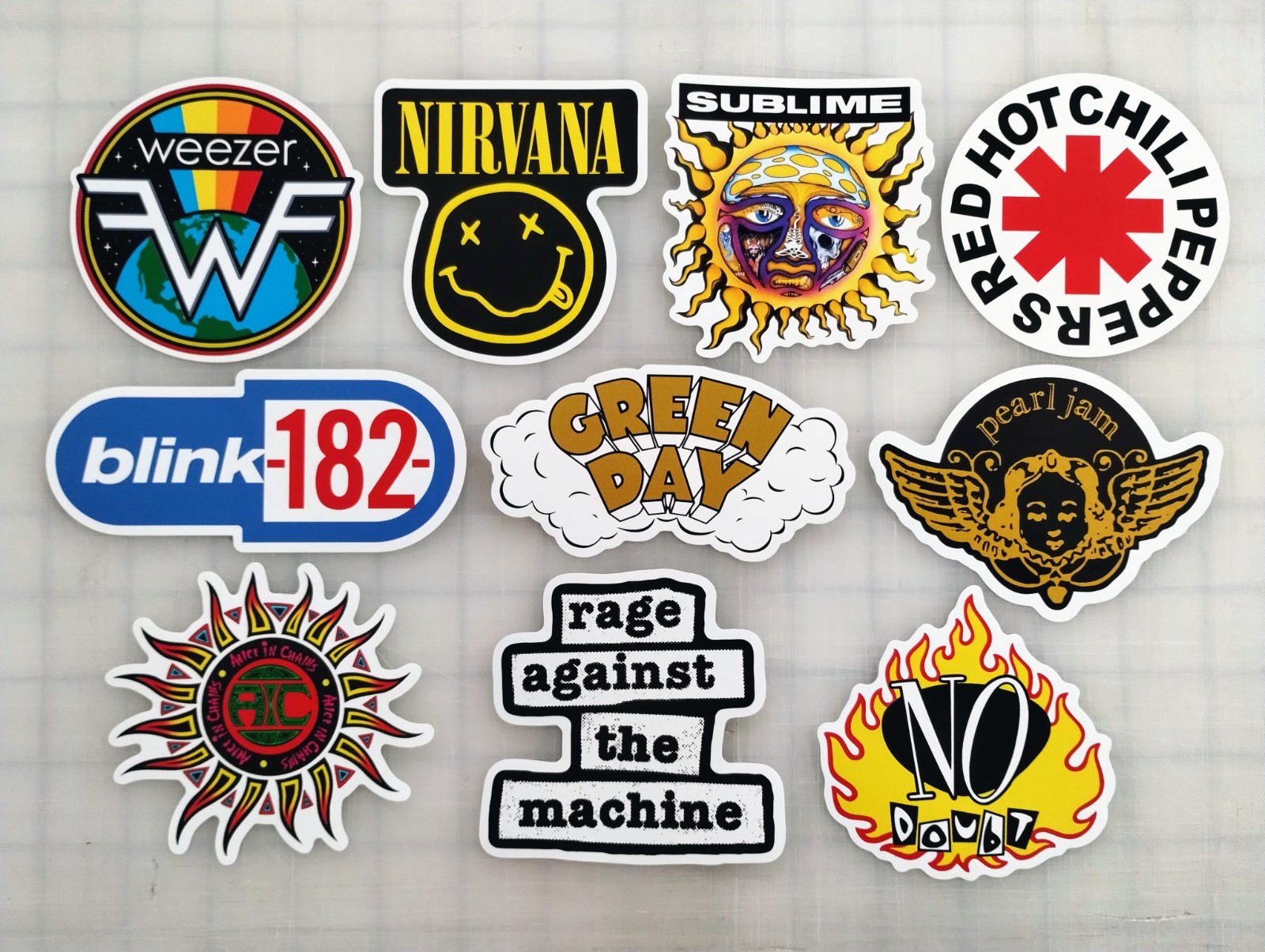 90’s Alternative Vinyl Lot Pack (10 Stickers) SET 1 sublime nirvana blink 182