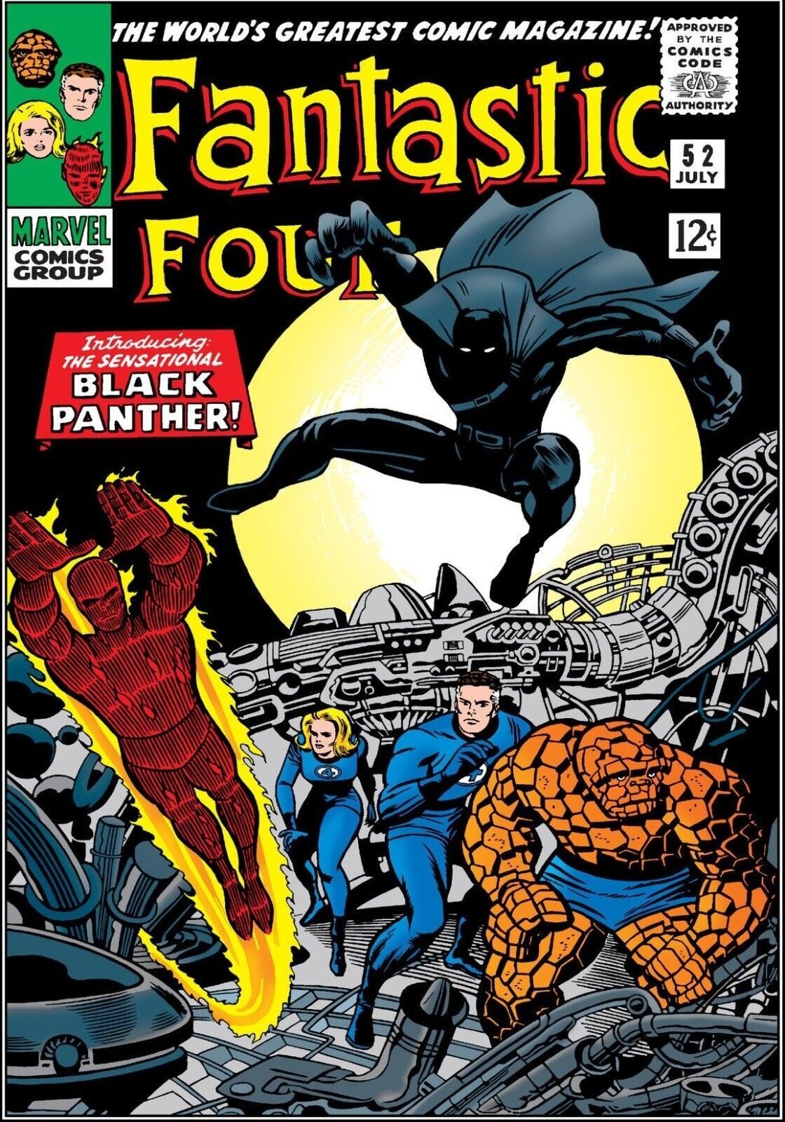 FANTASTIC FOUR #52 COMIC BOOK COVER Poster print 11″x17″