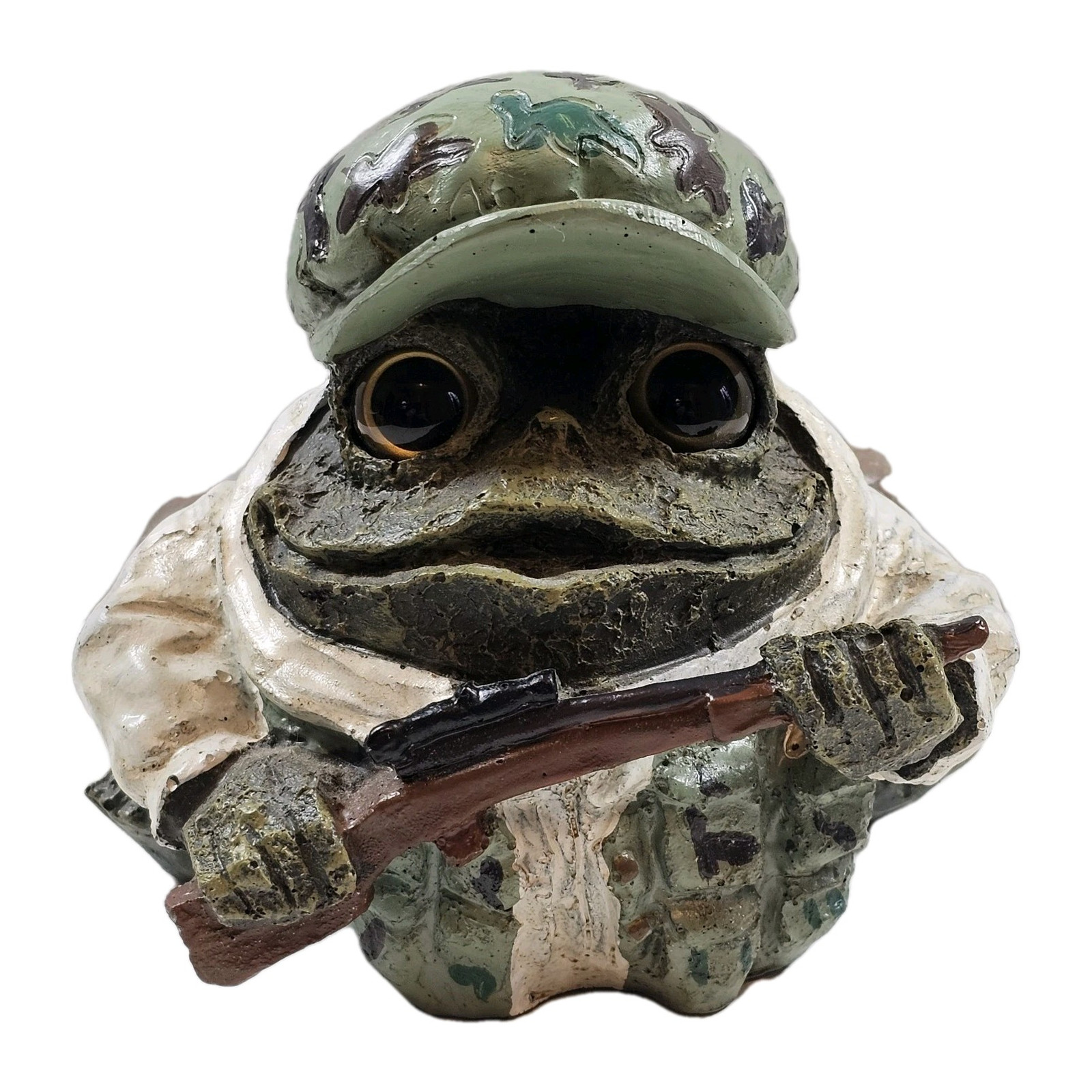 Homestyles Toad Hollow Camouflage Hunting Indoor/Outdoor Garden Decor Whimsical