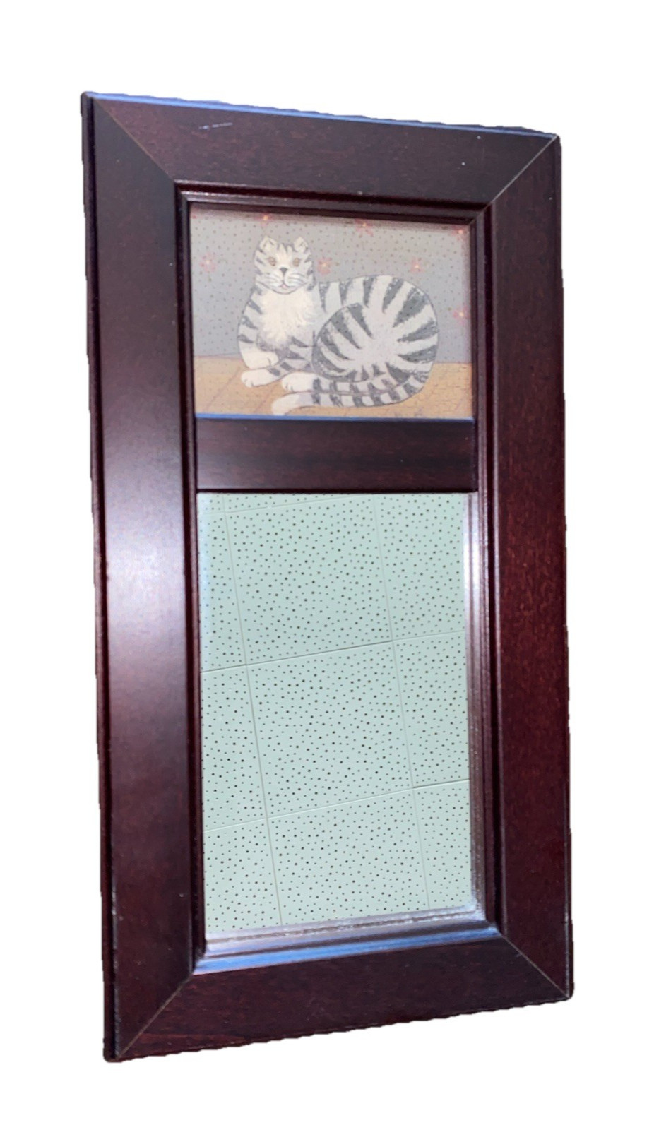 P. Graham Dunn Inc. Mirror With Cat Graphic