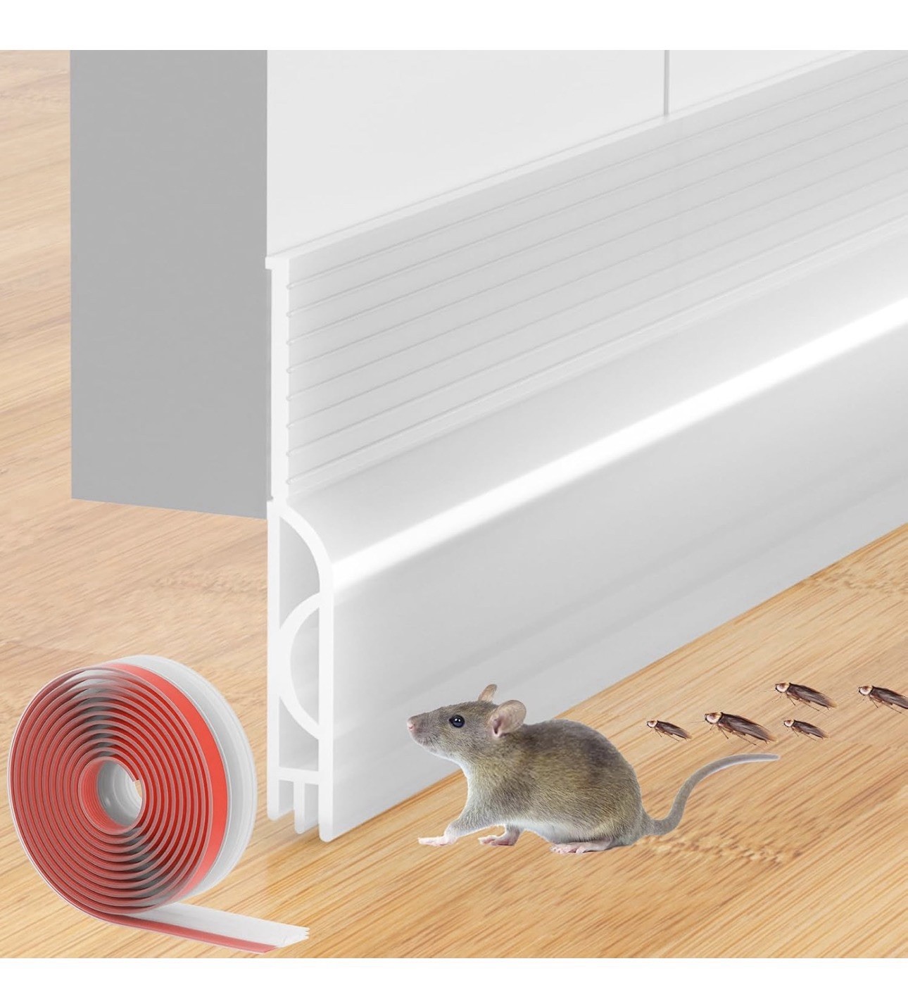 Door Draft Stopper, Adjustable Weather Stripping Seal for Cold Insulation, 78in
