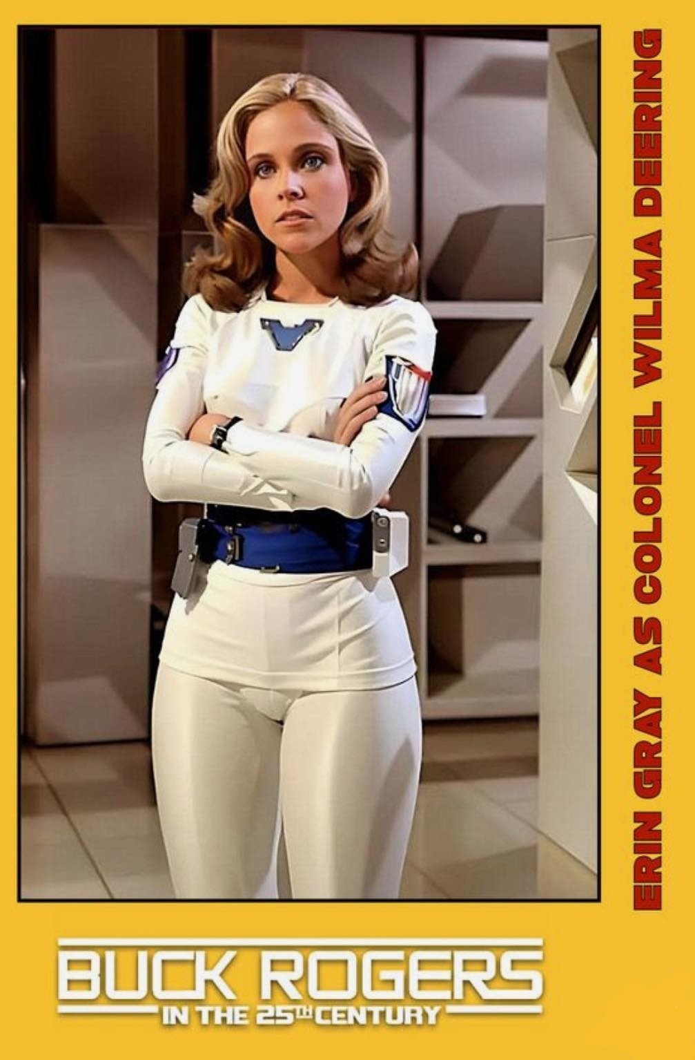 Erin Gray Buck Rogers TV Series POSTER 24 X 18 Inches Nice!