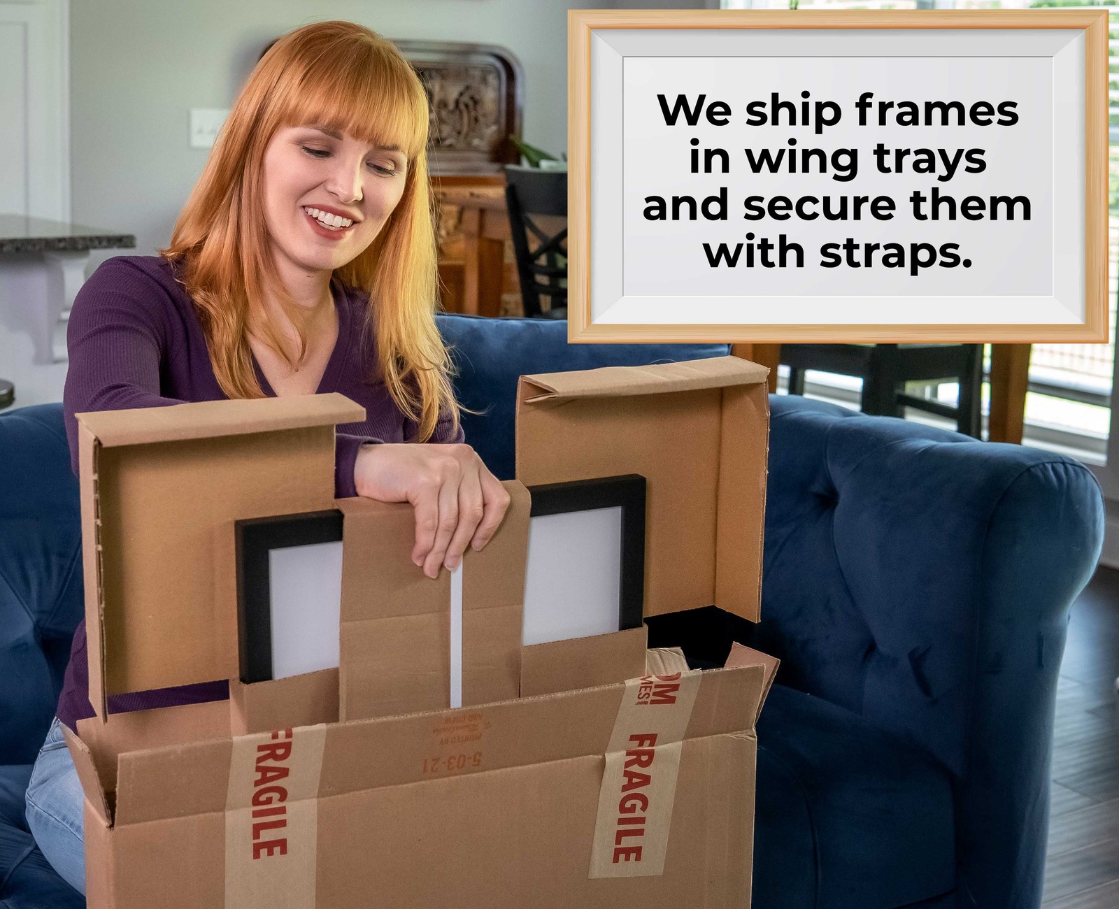 5×9 In Frame Black Real Wood Picture Frame Width 0.75 inches | Interior Frame De