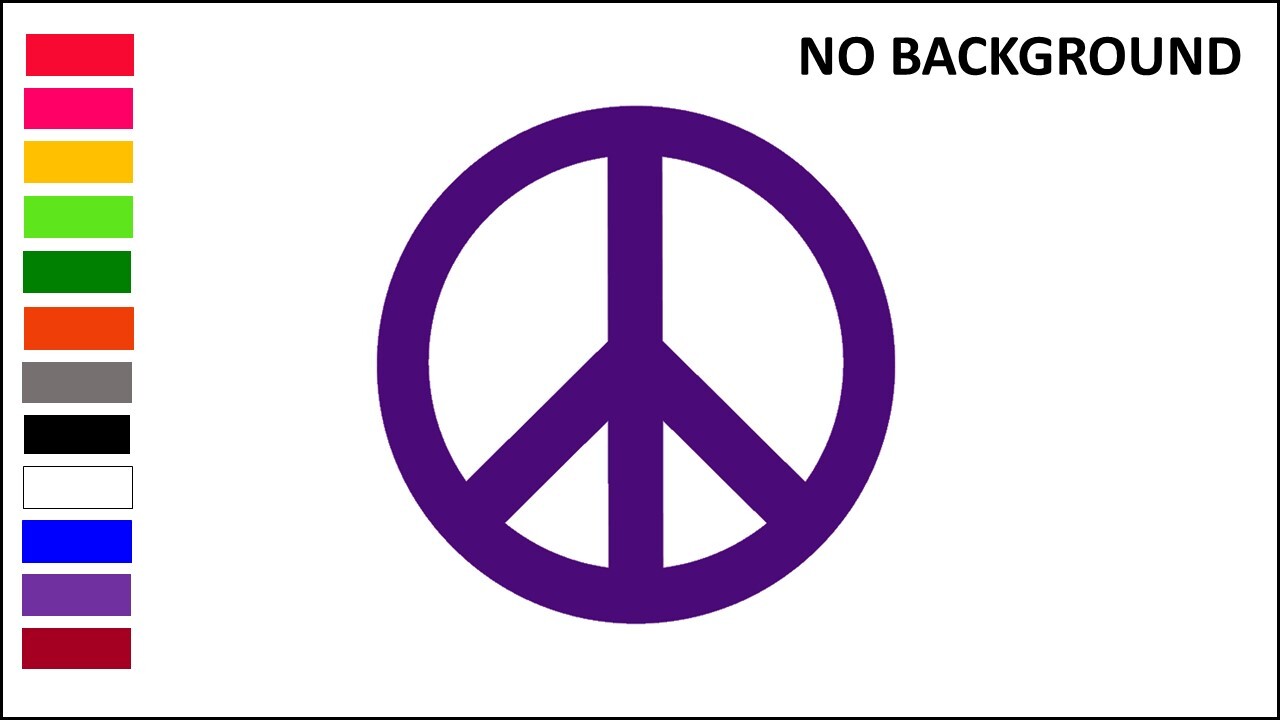 PEACE SYMBOL, PEACE SIGN, Decal Stickers for Cars, Tablets, Laptops, Walls