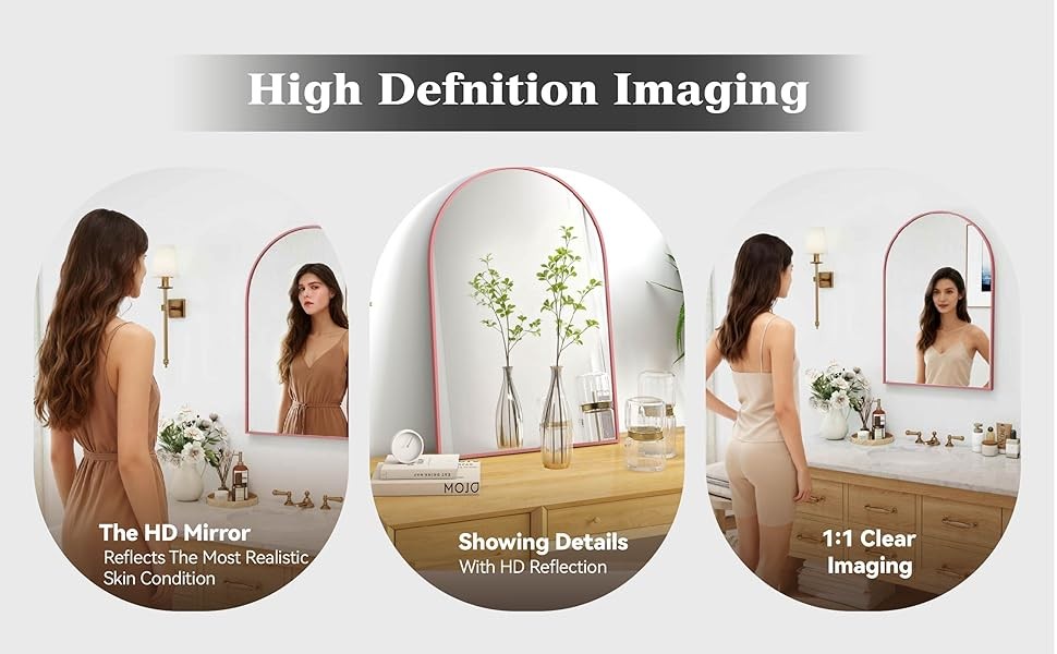30×20 Arch Mirror Full Length Wall Mounted Hanging or Ast Wall