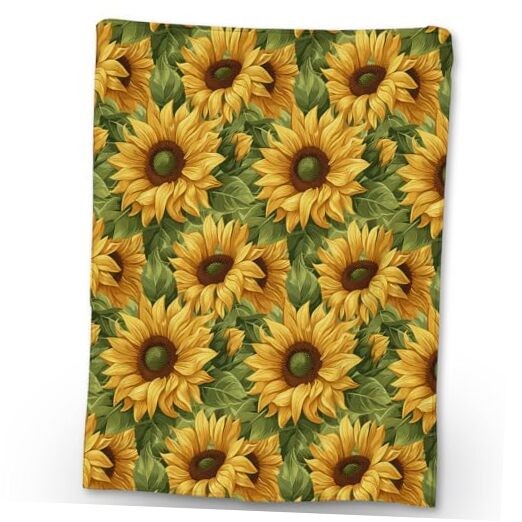 Watercolor Blanket | Soft Warm Fuzzy Lightweight Floral 50×40 Inch Sunflower
