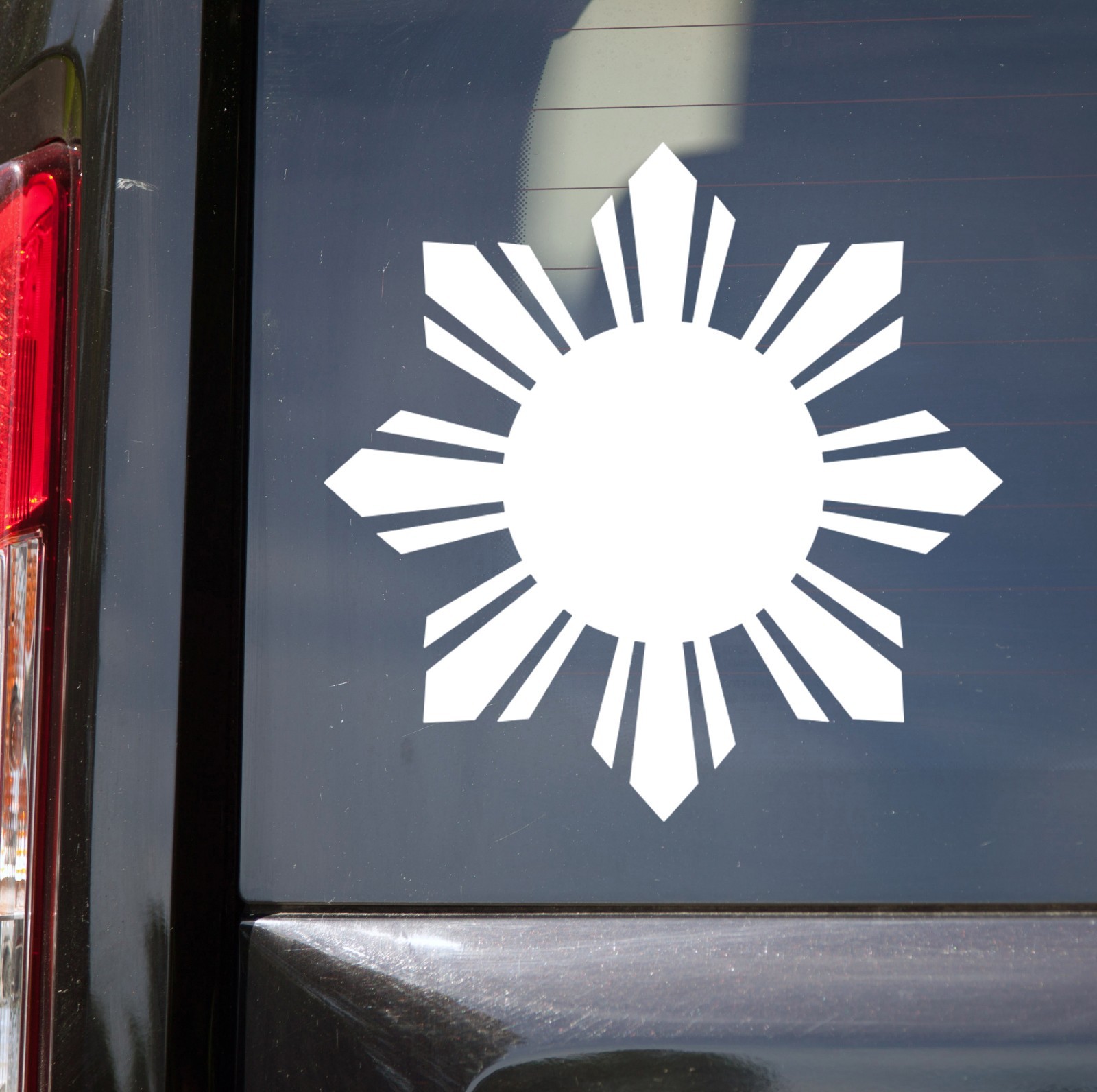 Philippine Sun Vinyl Sticker Decal Filipino Heritage Pilipinas Flag Symbol