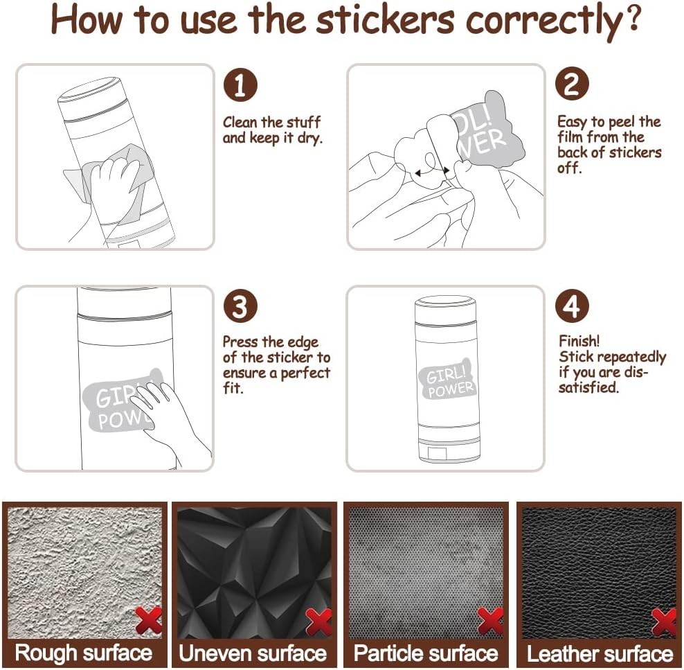50 Reusable Waterproof Coffee Stickers – Perfect for Everyday Fun & Gifting