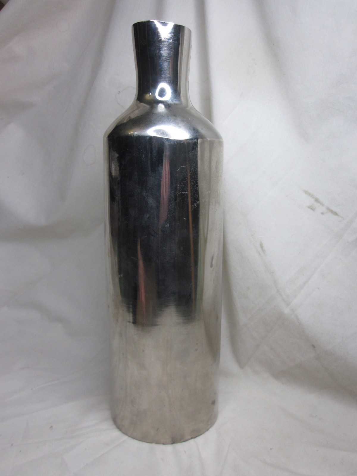 large metal vase 16″ reflective modern contemporary decorative flower home decor
