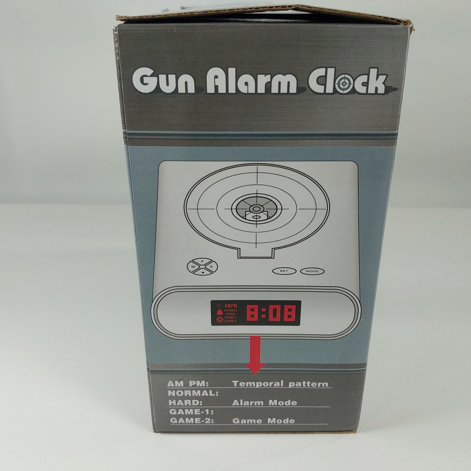 Gun Target Alarm Clock Camouflage BF1821 Shooting Game For Parts Read Below