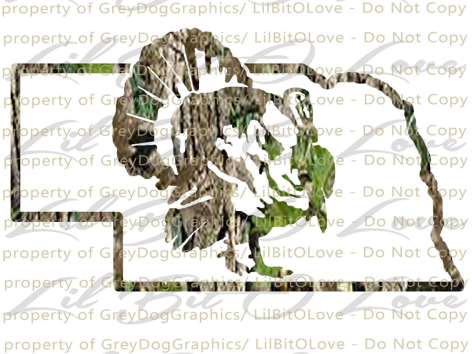 Camouflage Camo Nebraska Turkey Hunter Hunting Vinyl Decal Sticker Gobbler Jake