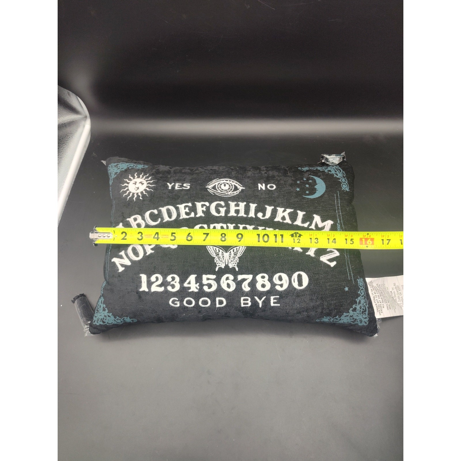 Ouija Board Spirit Board Pillow Gothic Halloween Decor Yes No Alphabet Cushion