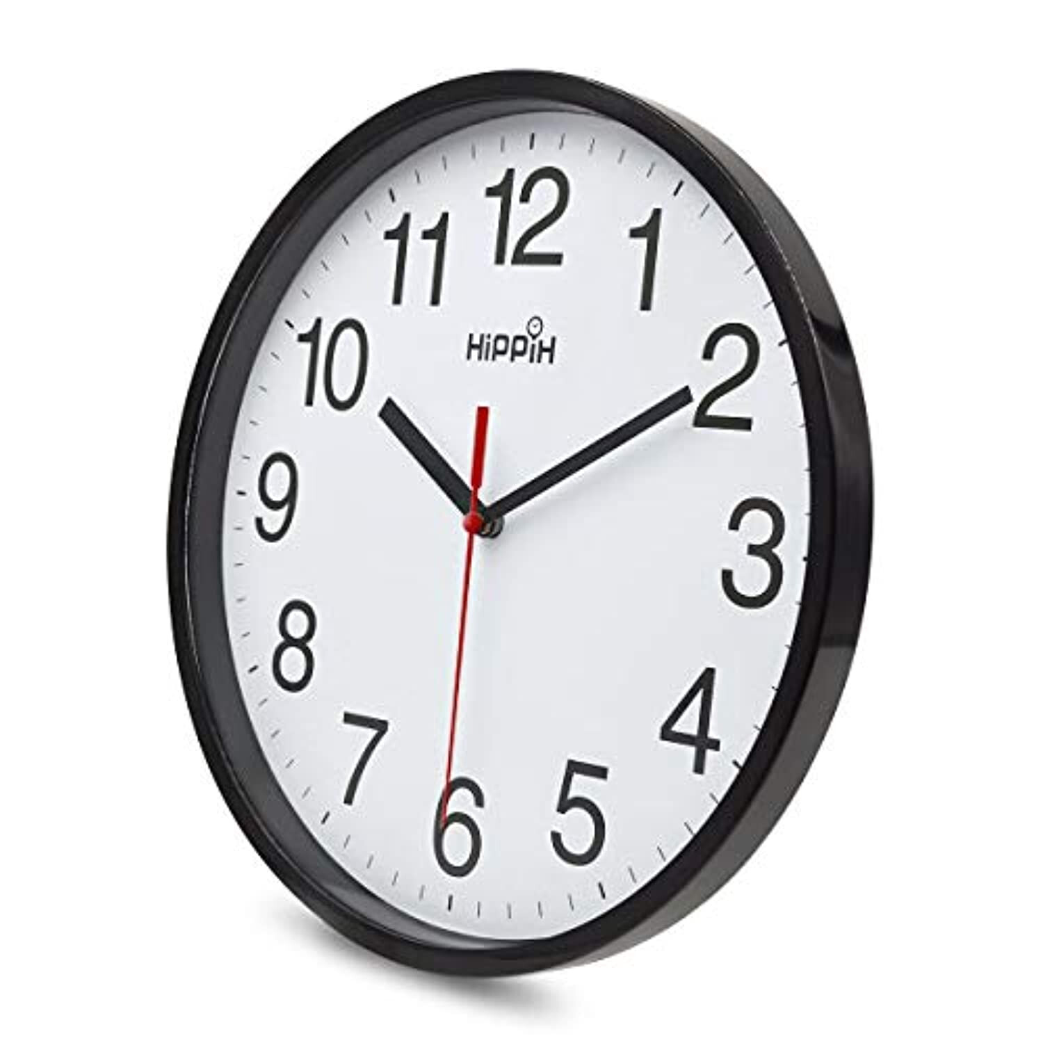 10 in Large Wall Clock Silent Indoor Outdoor Battery Powered Analog Office Home
