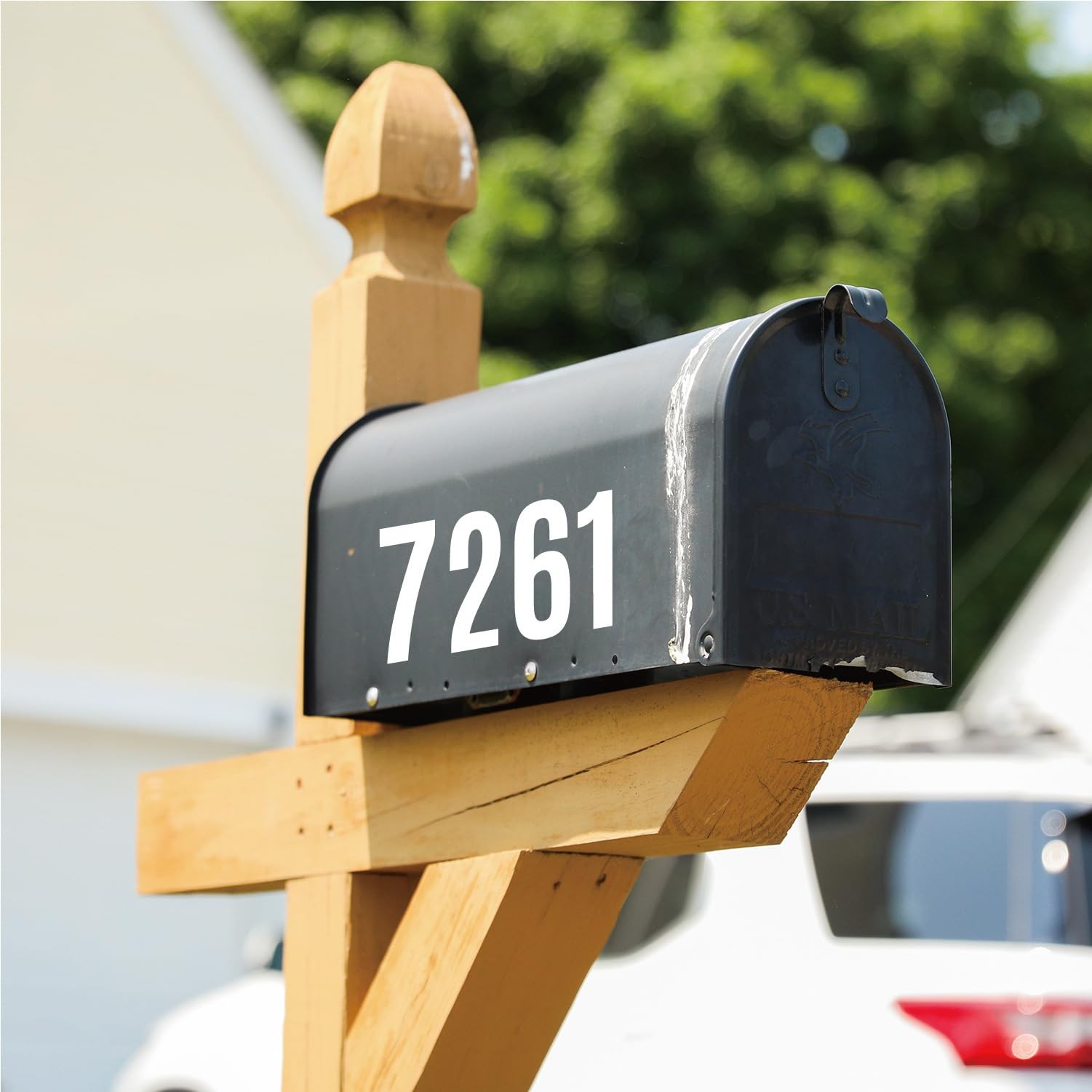 Large 4-inch number decals, 5 sheets of self-adhesive house number stickers