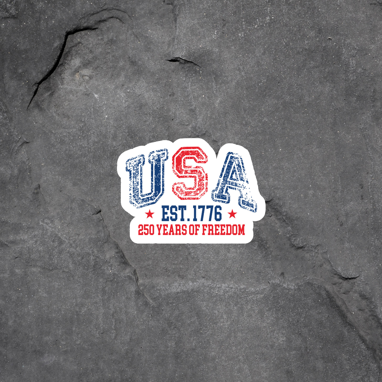 USA Sticker Vinyl Decal Patriotic 1776 250 Years Freedom America