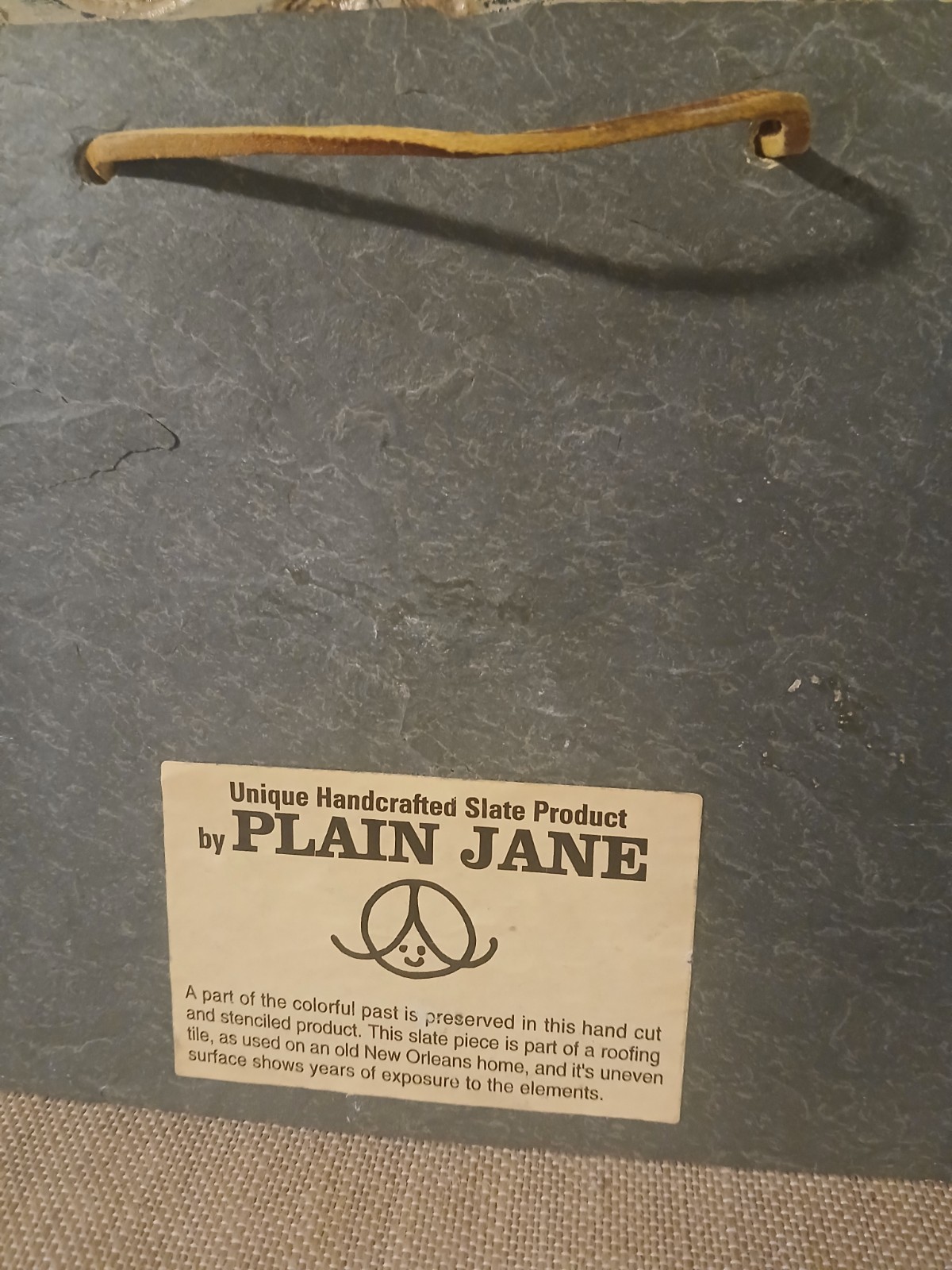 Plain Jane Slate Art “Everything Eventually Comes Out in the Wash” Laundry Sign