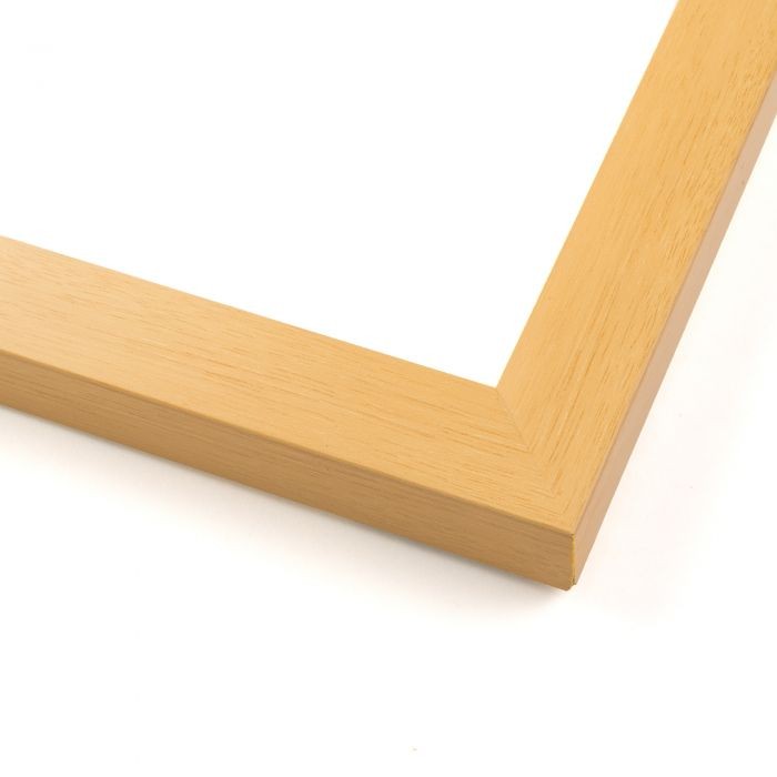 12×20 Natural Oak Flat Wood Frame with UV Acrylic and Acid Free Foam Board