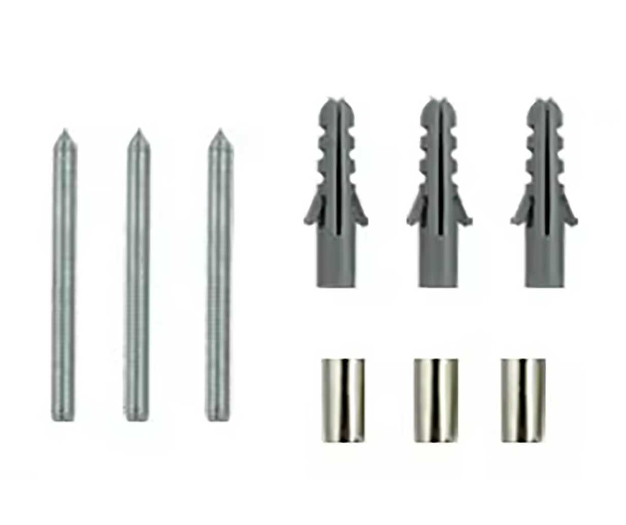 Outdoor Numbers For House Address Black Metal WIth Screws and Anchors